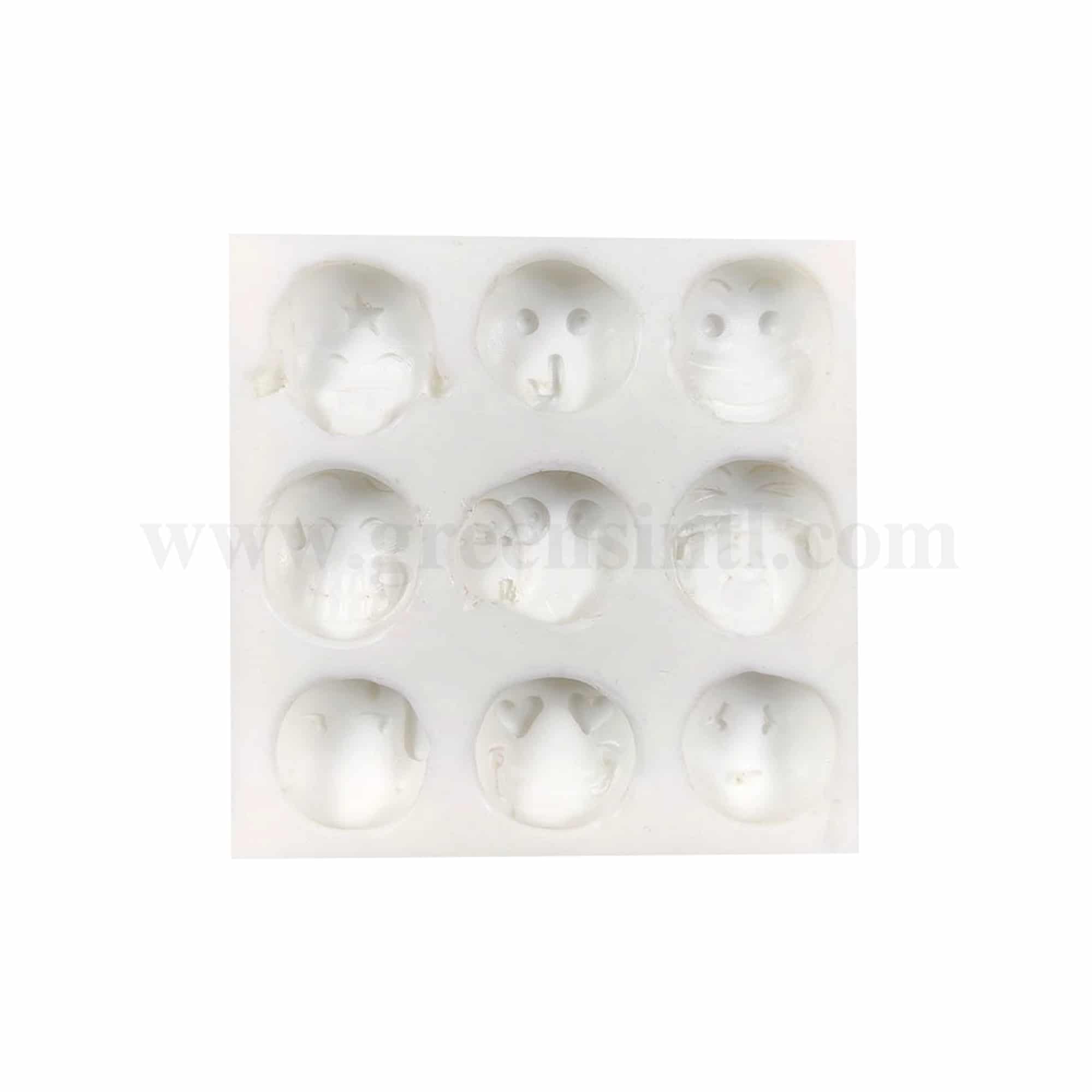 GREENS CHOICE Silicone Mould Smileys 90 x 90 mm
