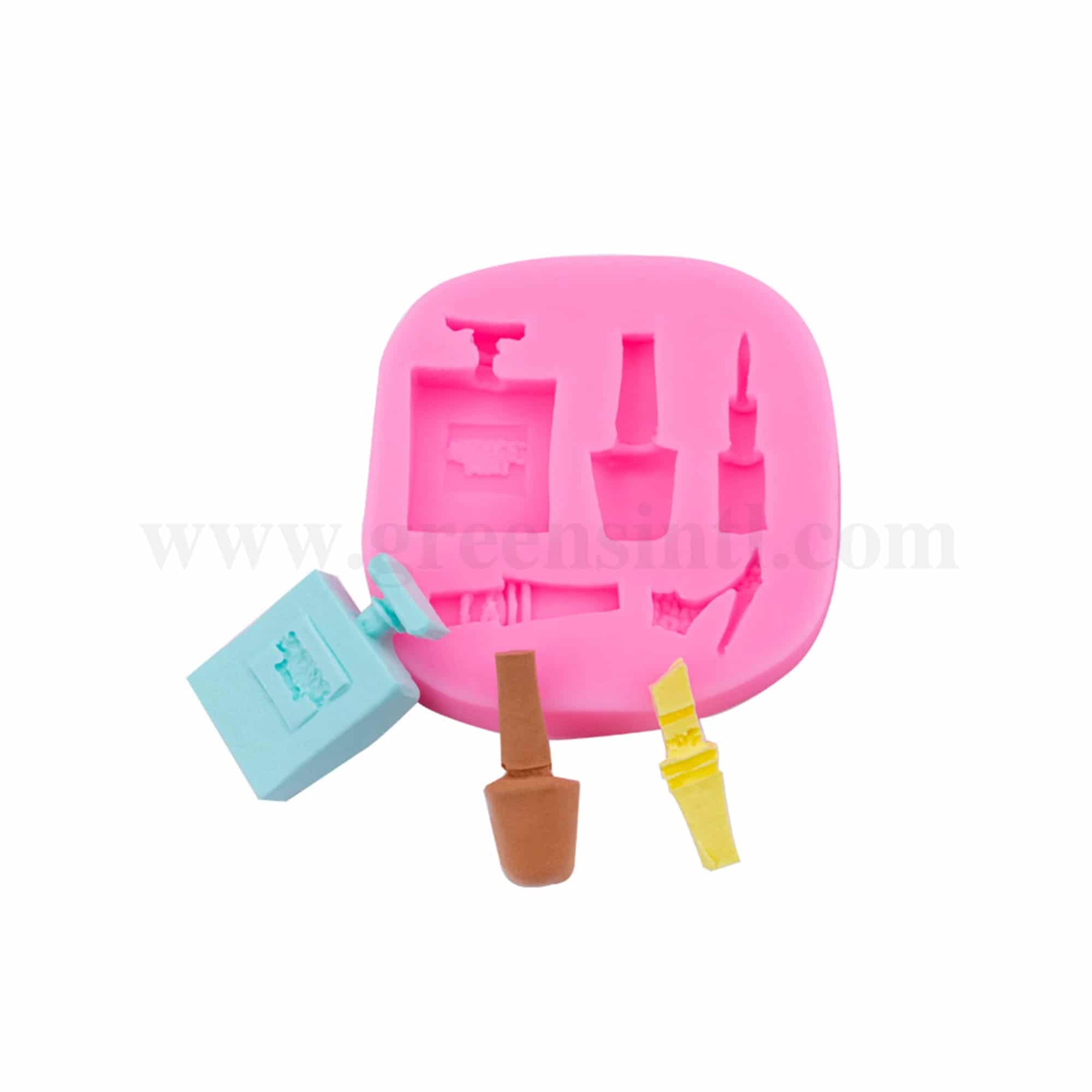 GREENS CHOICE Silicone Mould Lipstick, Perfume & Heels 140 x 60 mm