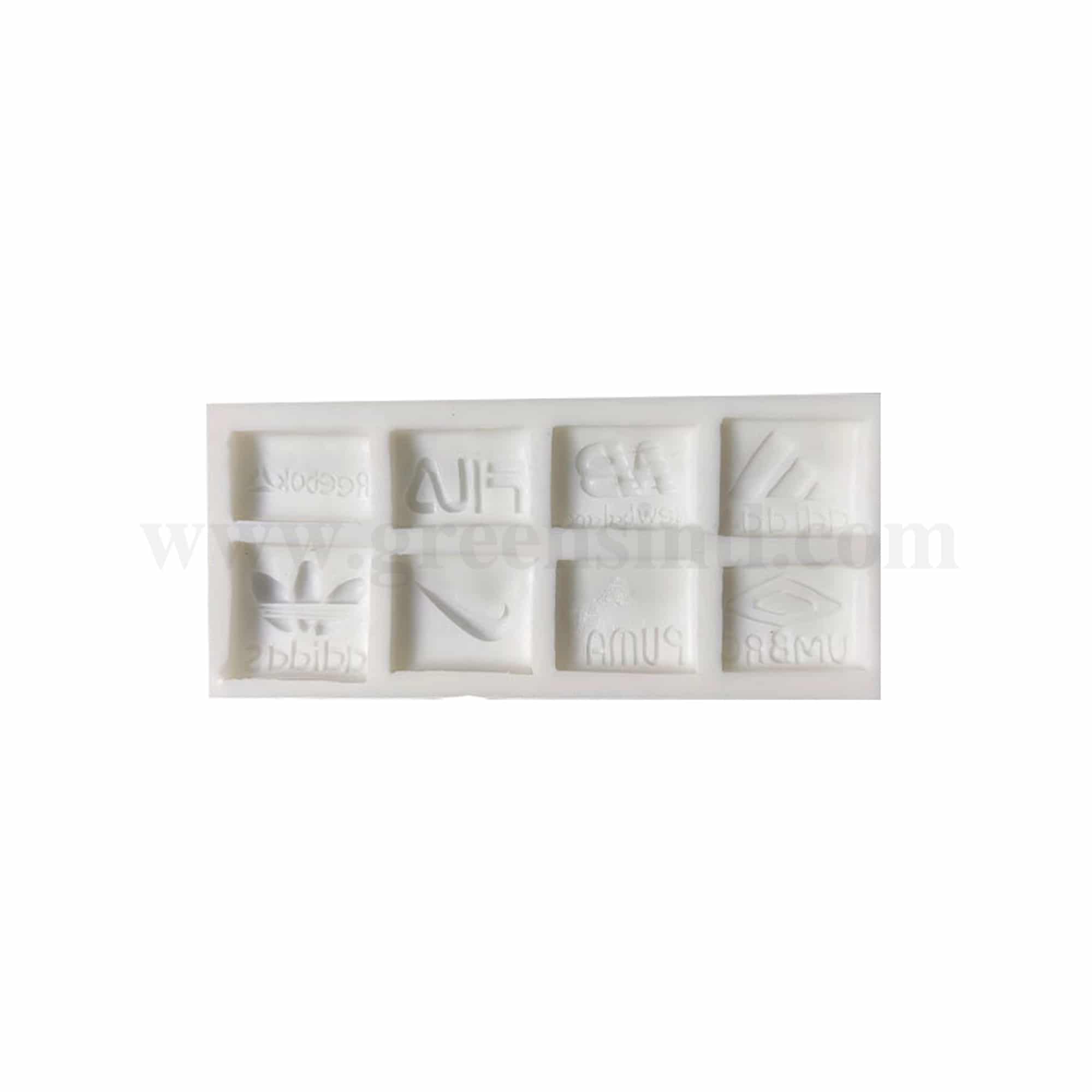 GREENS CHOICE Silicone Mould Logos (Adidas,Puma, Nike, ...) 100 x 110 mm