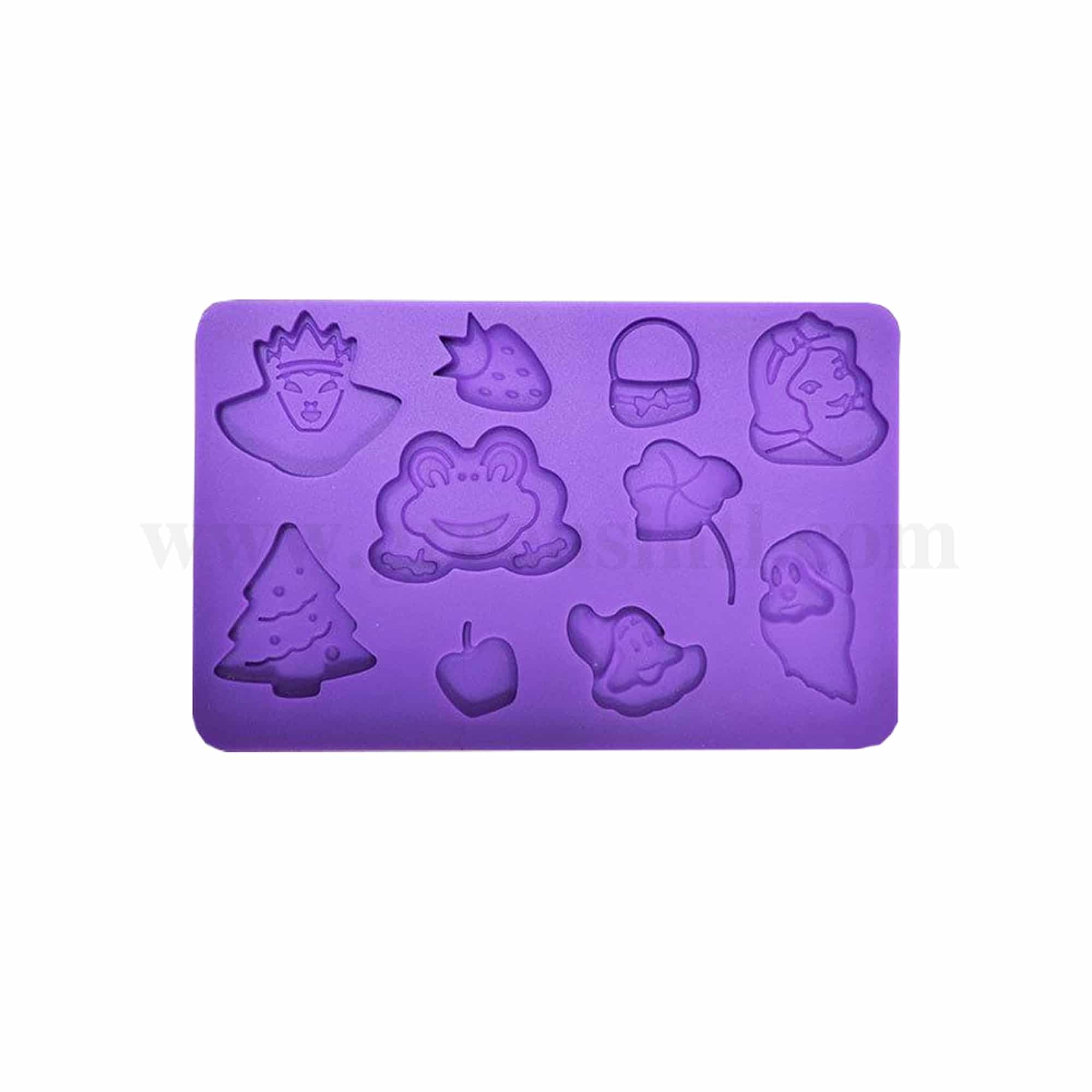 GREENS CHOICE Silicone Mould Cartoon Characters (Snow White and the Dwarfs) 200 x 125 mm