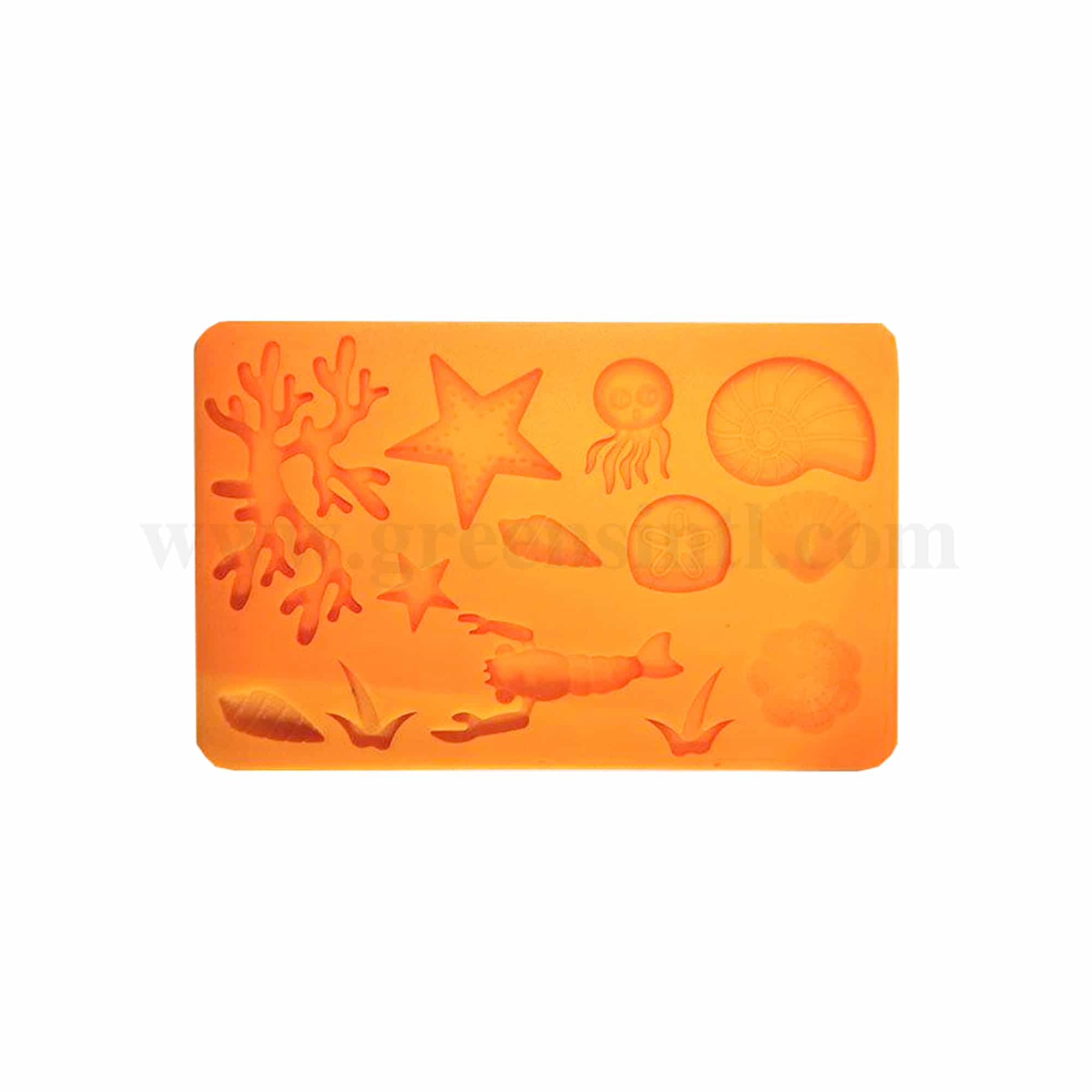 GREENS CHOICE Silicone Mould Sea Theme 200 x 125 mm