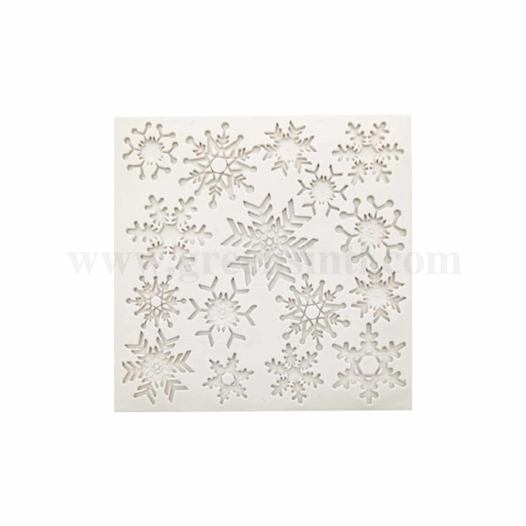 GREENS CHOICE Silicone Mould Snowflakes 100 x 100 mm