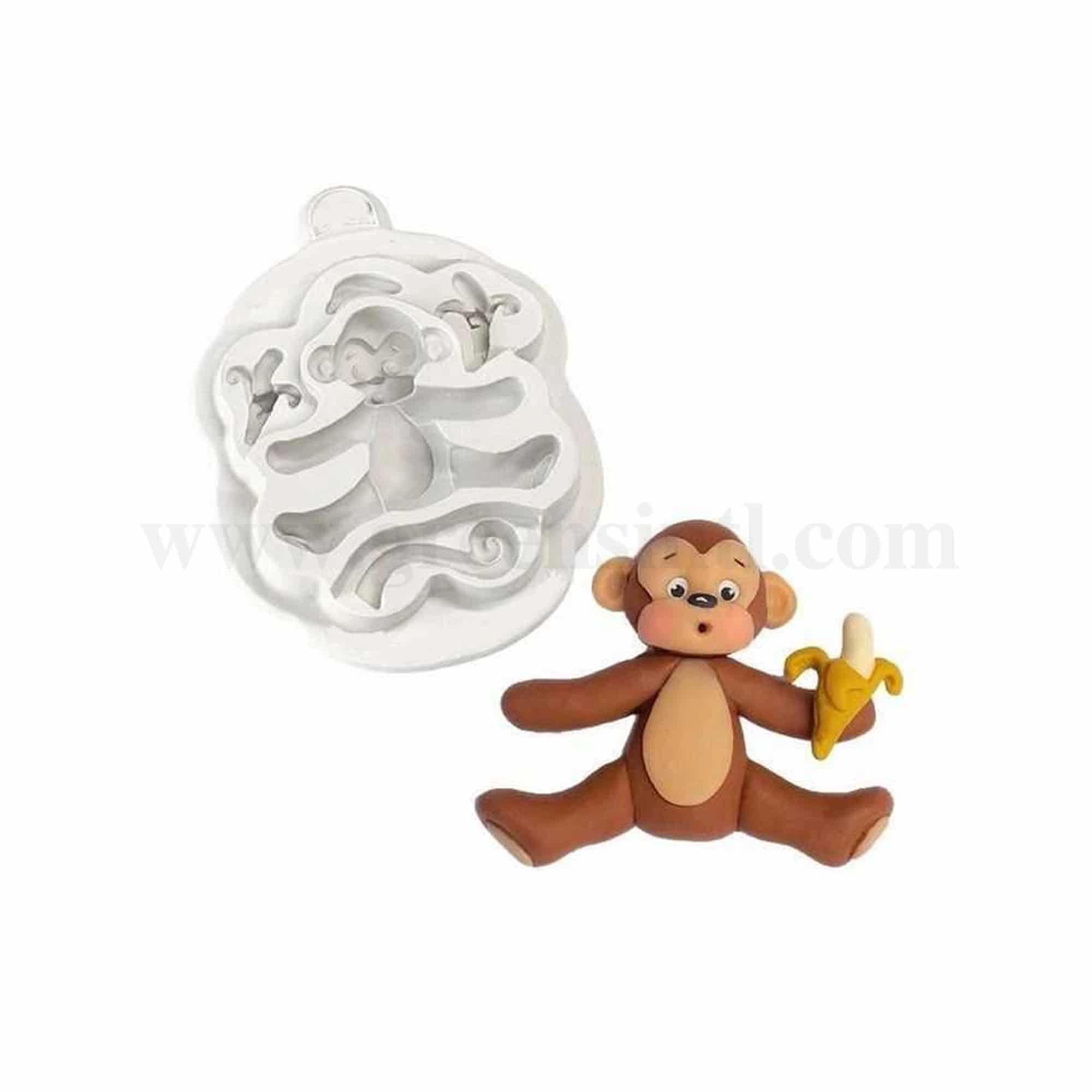 GREENS CHOICE Silicone Mould Monkey 80 x 70 mm