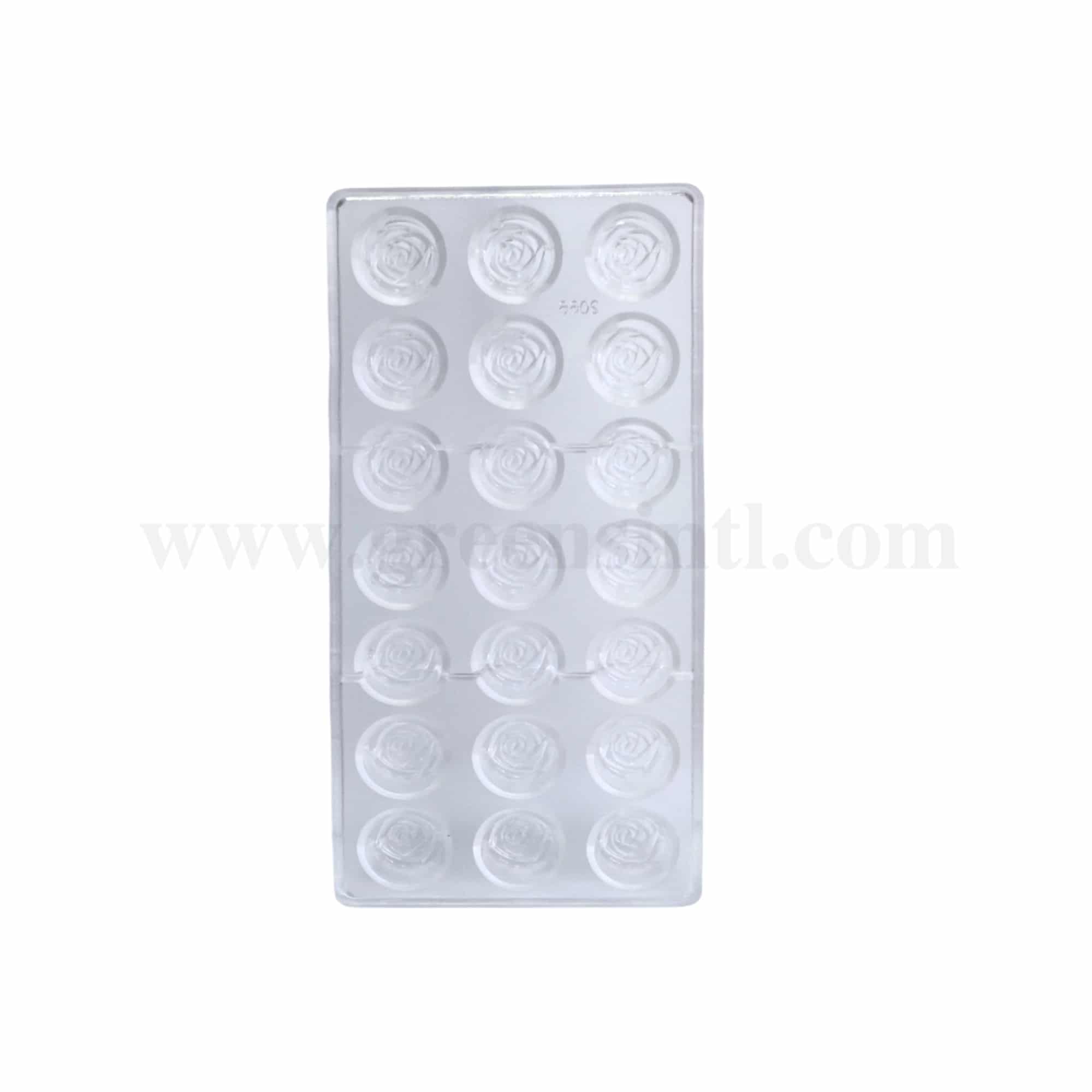 GREENS CHOICE Chocolate Mould Rose 37.5 x 37.5 h 15 mm