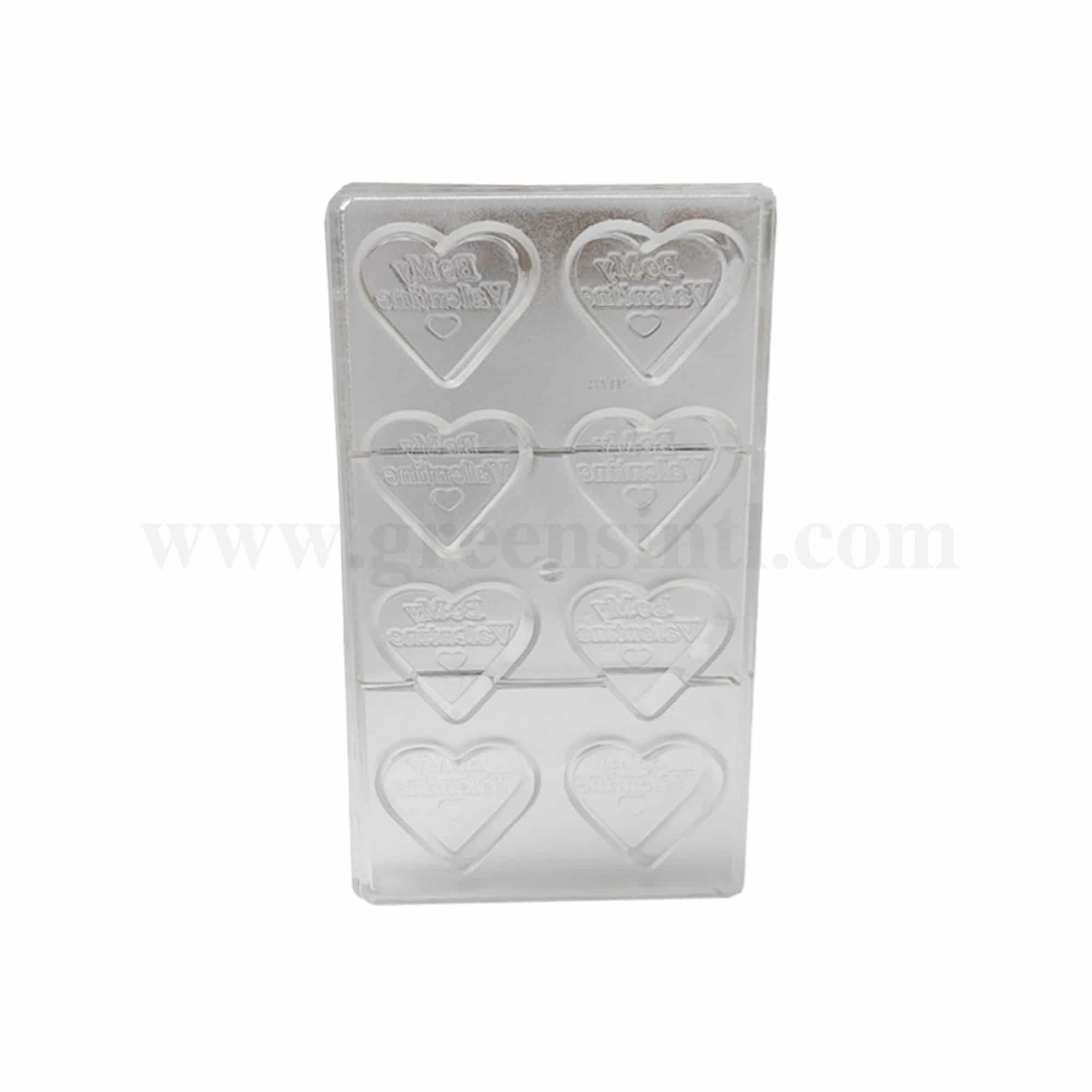 GREENS CHOICE Chocolate Mould Heart Be my Valentine