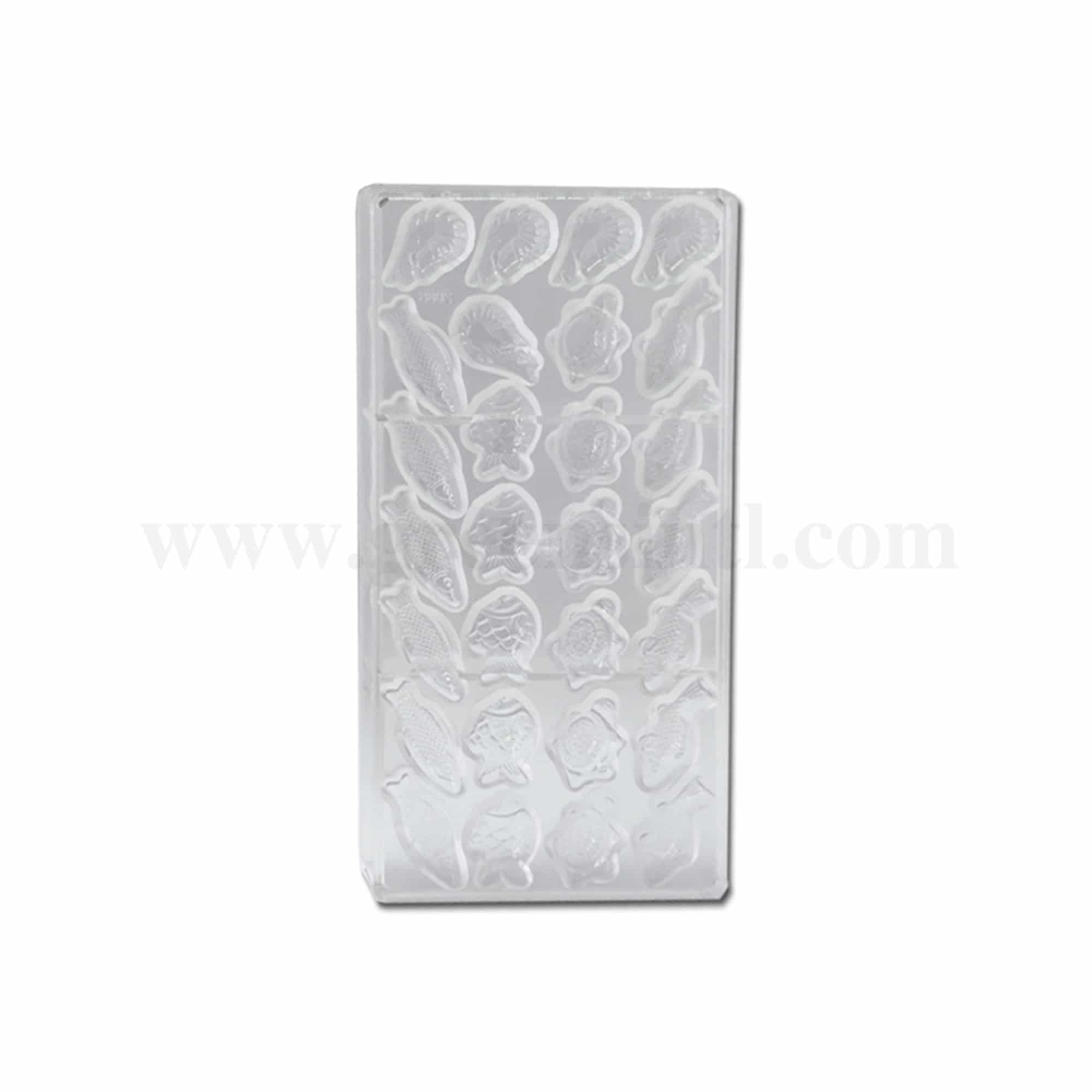 GREENS CHOICE Chocolate Mould Shrimp / Prawn, Fish & Turtle