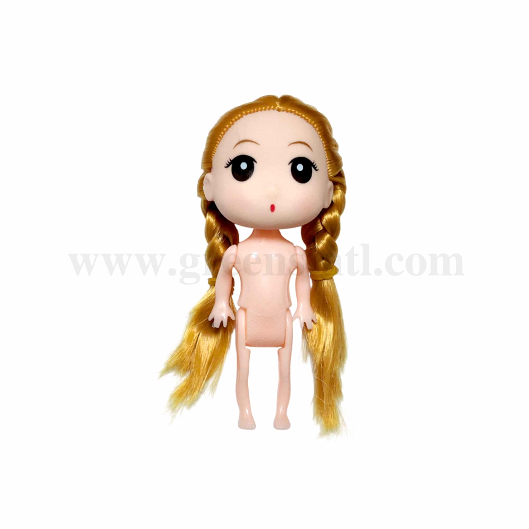GREENS CHOICE Cute Doll Topper Full Body Golden Hair 120 mm
