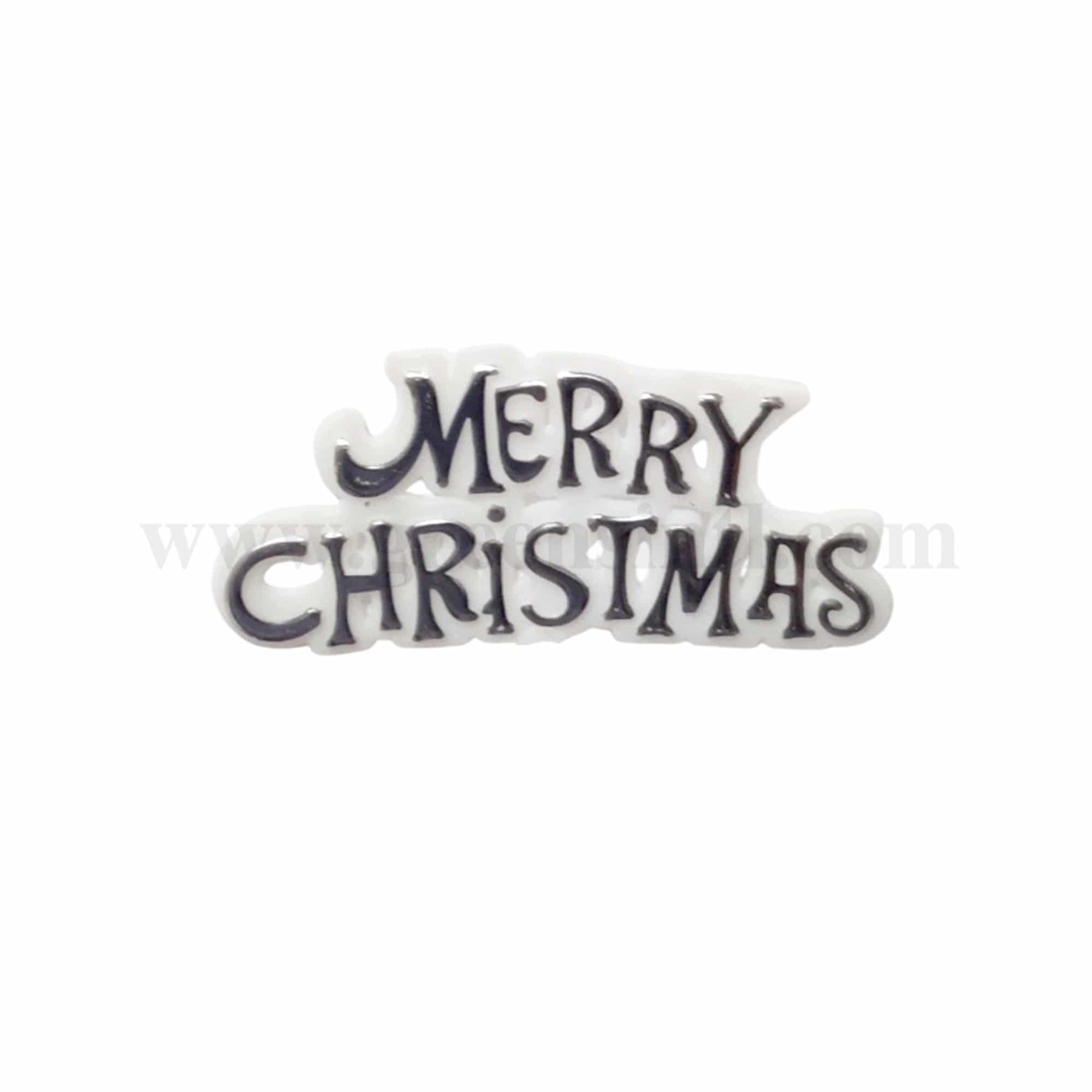 GREENS CHOICE Christmas Cake Topper  Merry Christmas 65 x 35 mm-50 Pcs