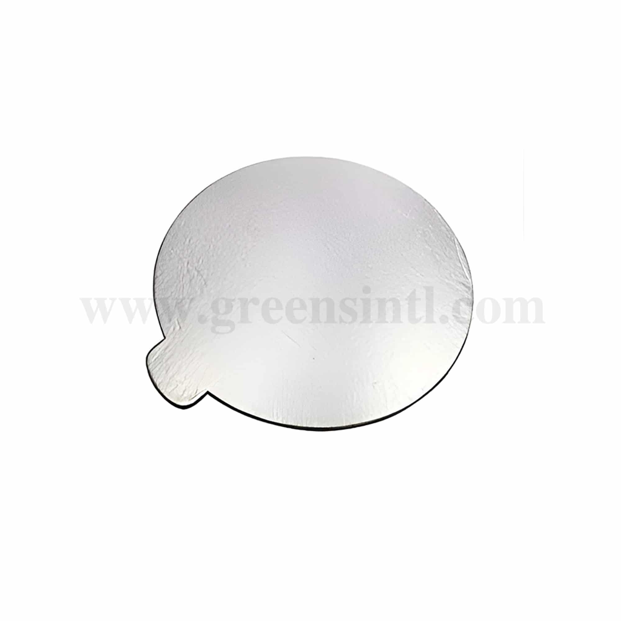 GREENS Mini Cake Board Round Silver D 8 cm - 200pcs
