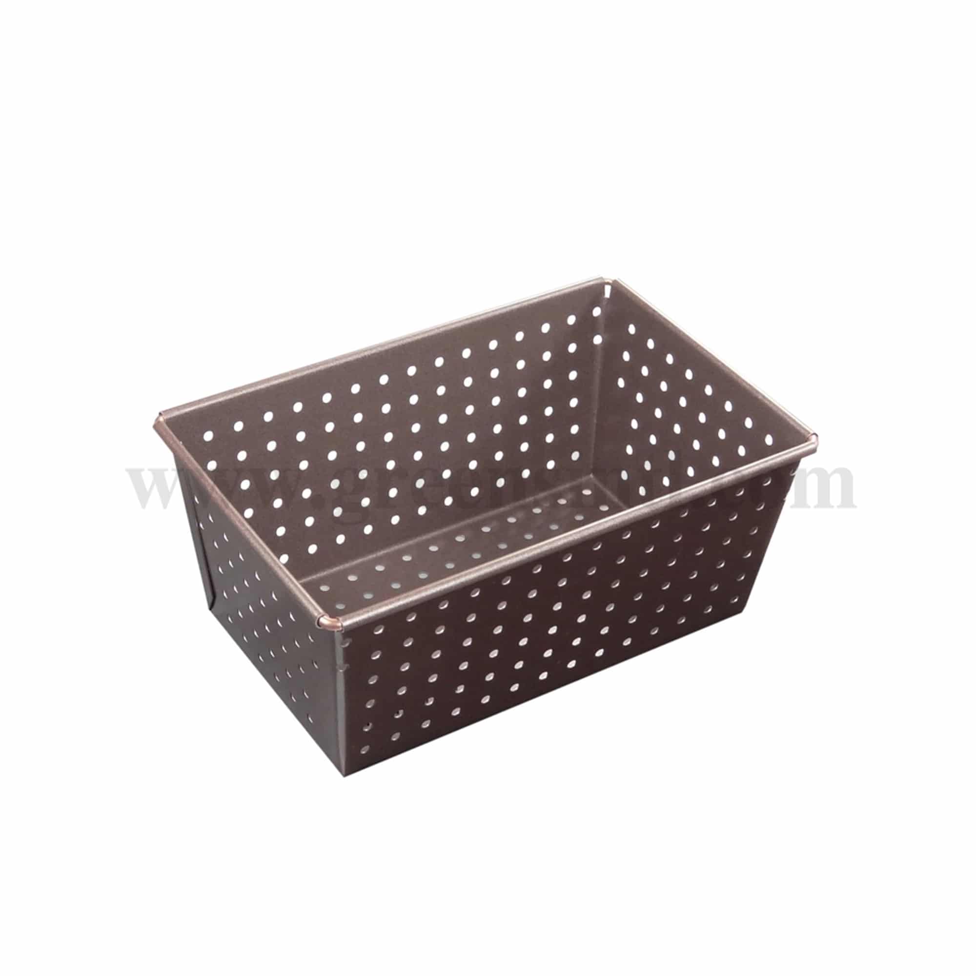 GOBEL Non-Stick Perforated Bread Pan  270x105 mm ext. dim / 250x80mm int. dim - h80mm