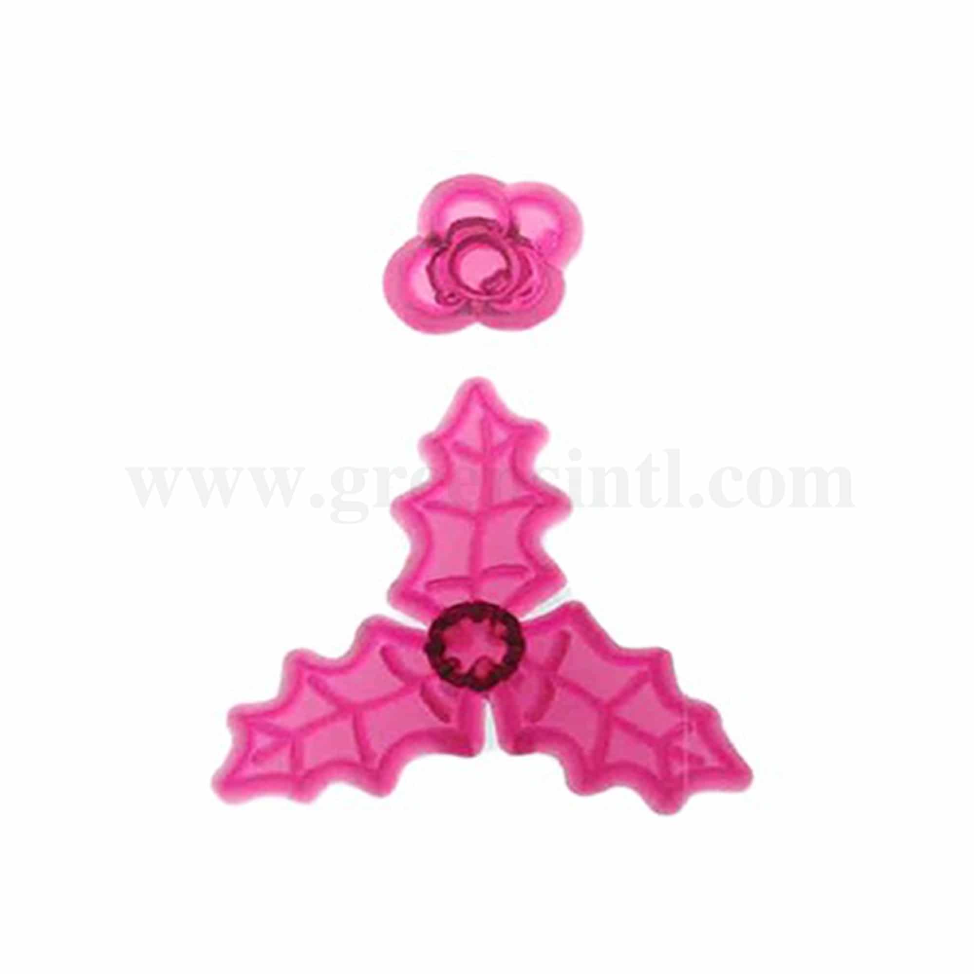 PME Christmas Cutters - Holly & Berries Set of 2