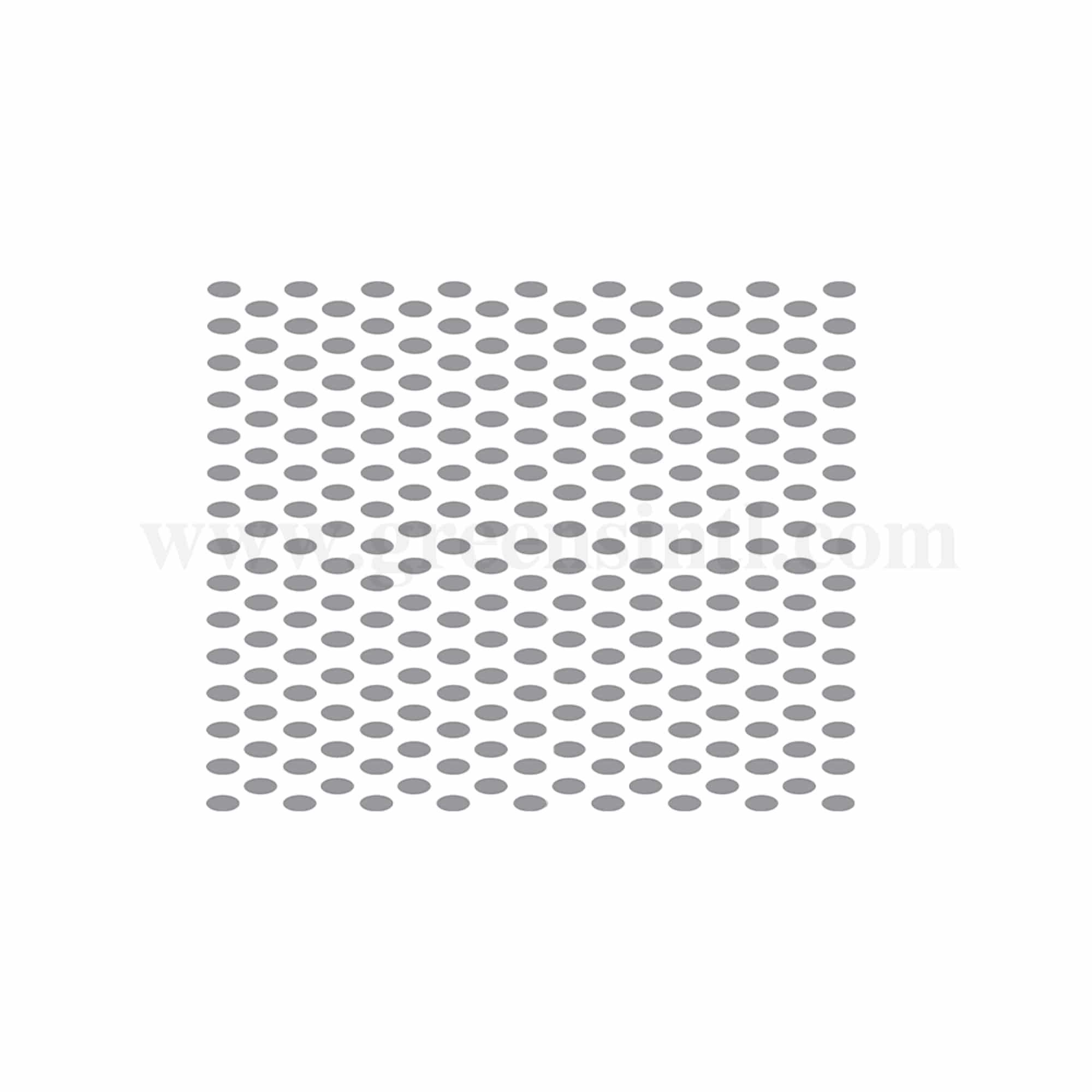 MARTELLATO Decorative Stencil Oval