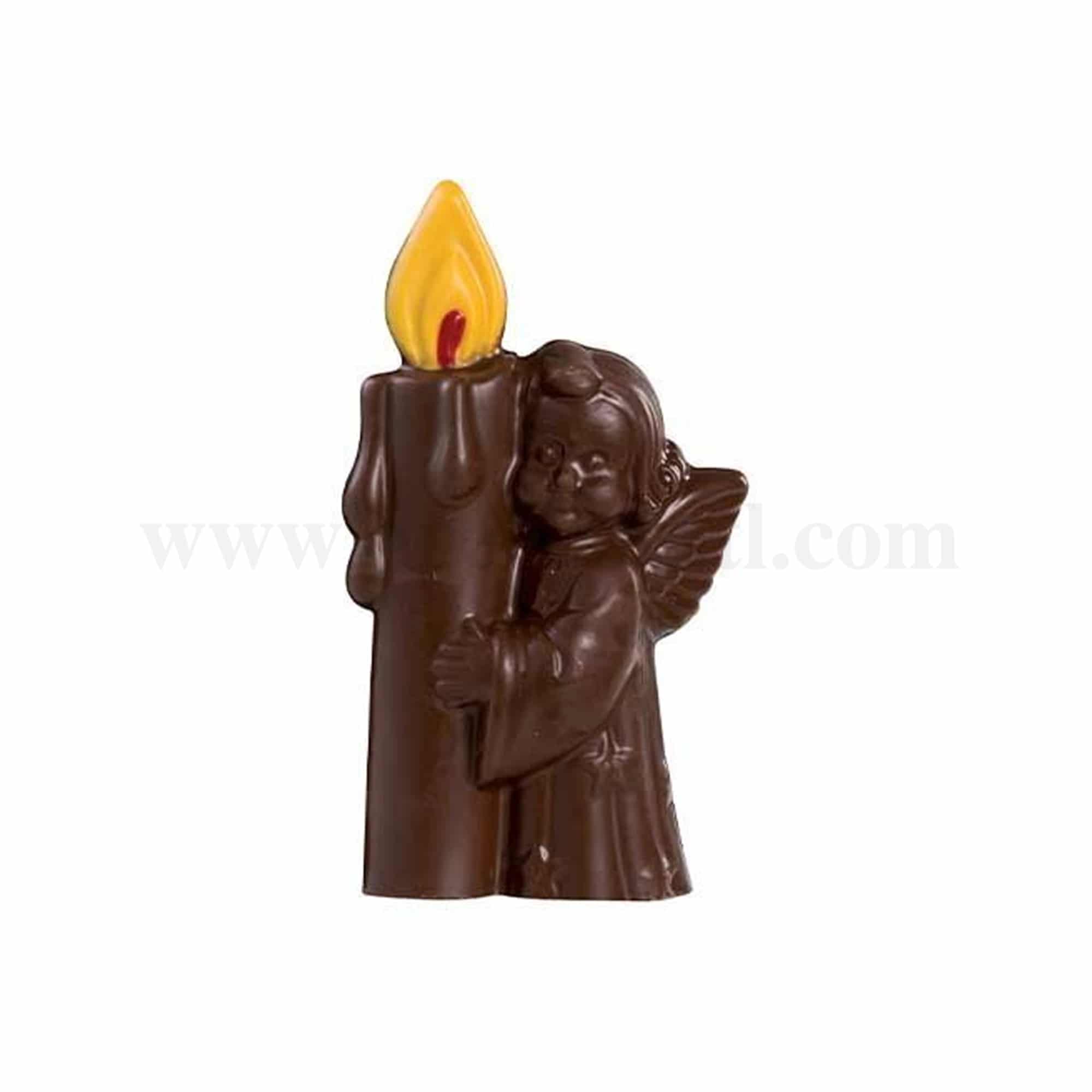 MARTELLATO Thermoformed Chocolate Mould Angel with Candle