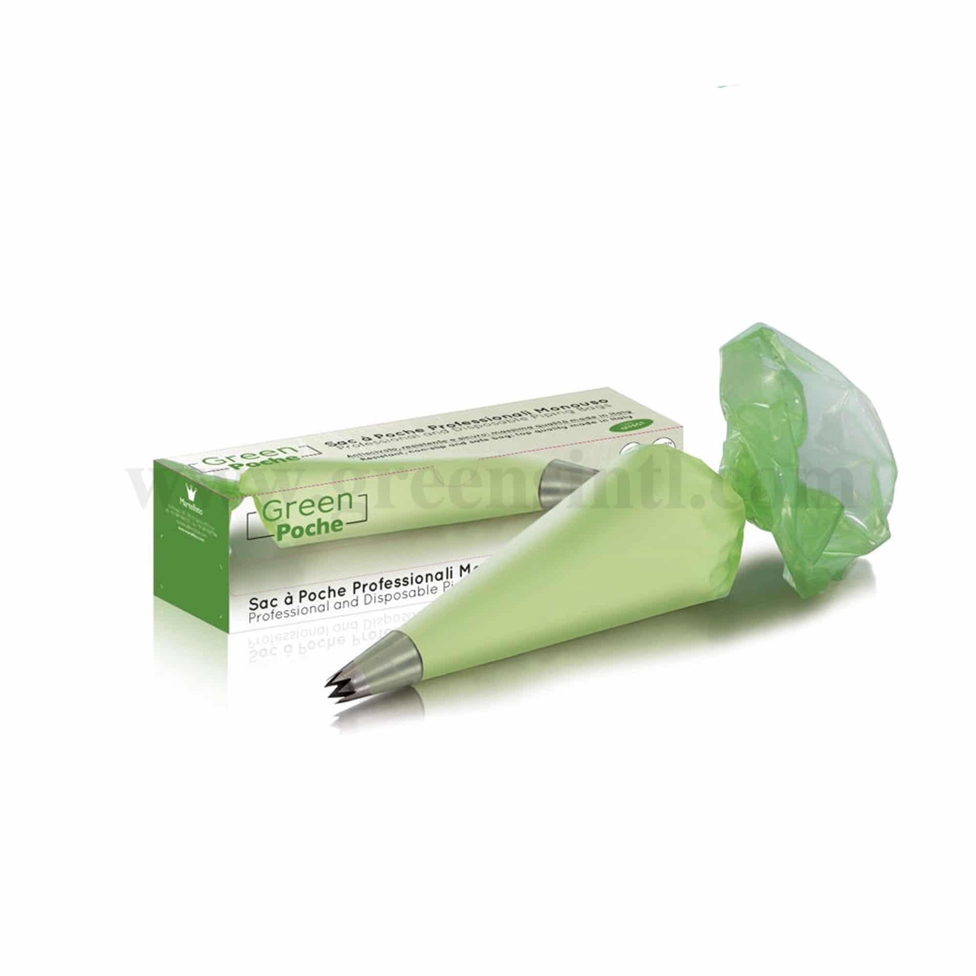 MARTELLATO Pastry Bag Green (Poche)- H400 mm-100 Pcs