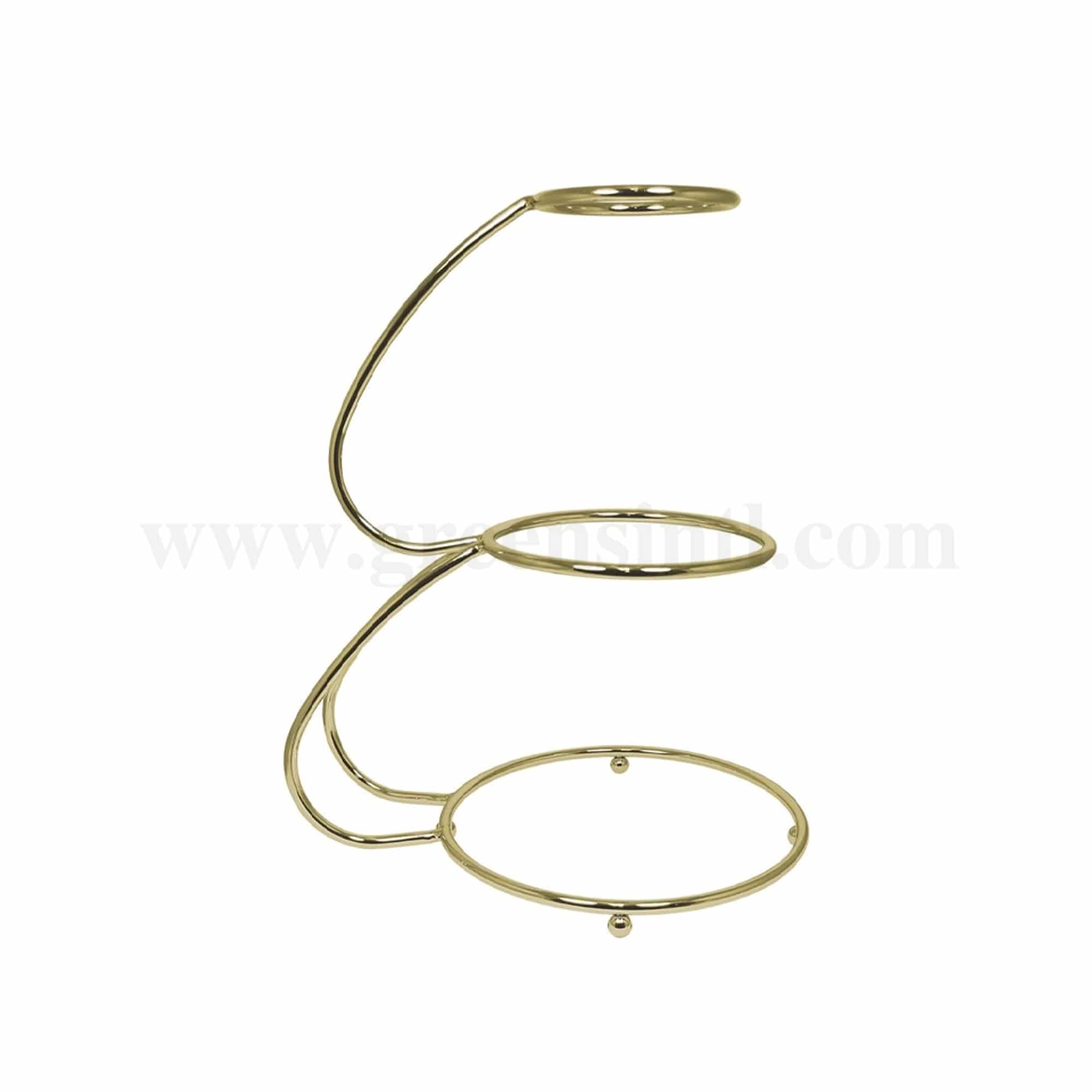 PME Cake Stand - E Shape Gold Finish 3 Tier