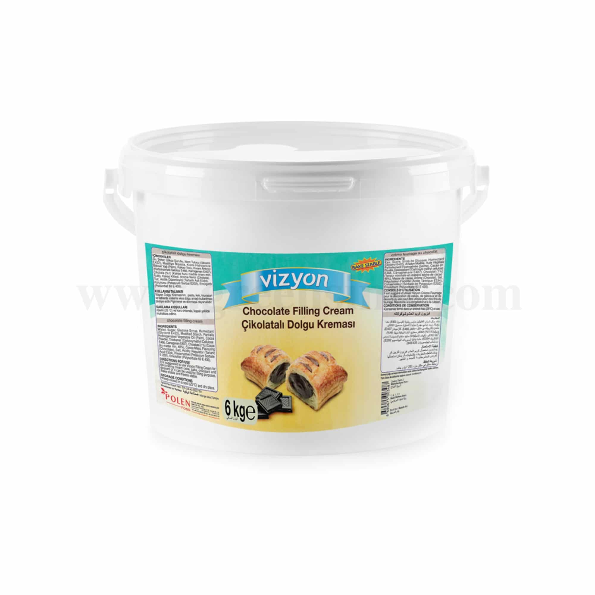 VIZYON Chocolate Filling Cream 6 Kg