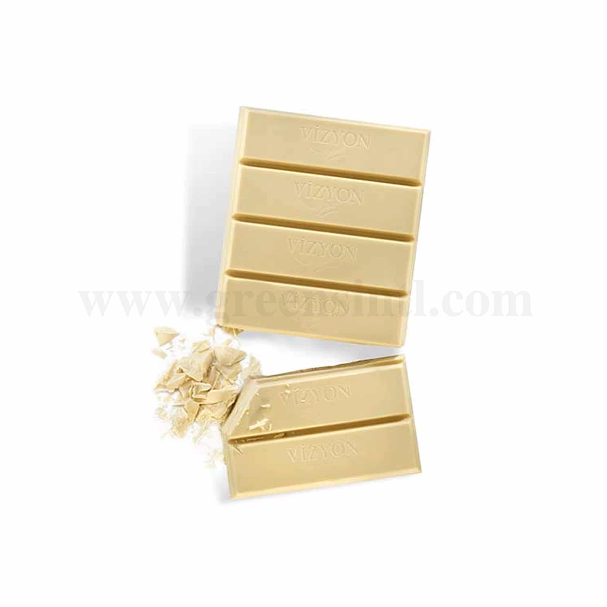 VIZYON SELECT White Compound Chocolate Block Decor -2.5 Kg