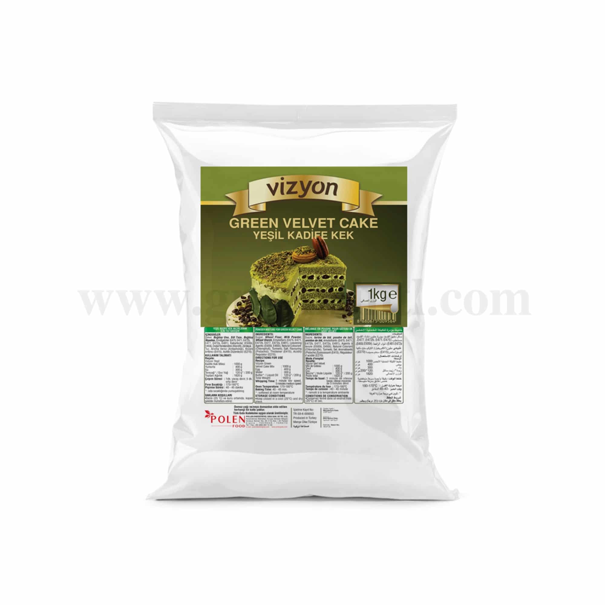 VIZYON Green Velvet Cake Mix 1 Kg
