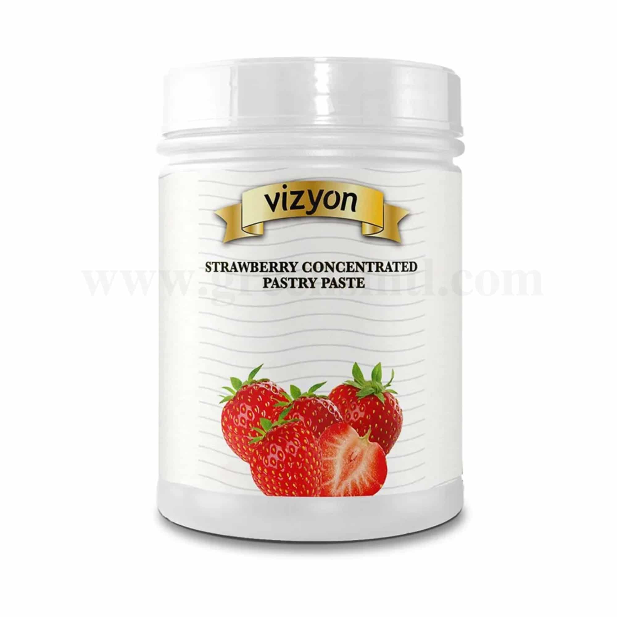 VIZYON Concentrated Pastry Paste Strawberry 1 Kg