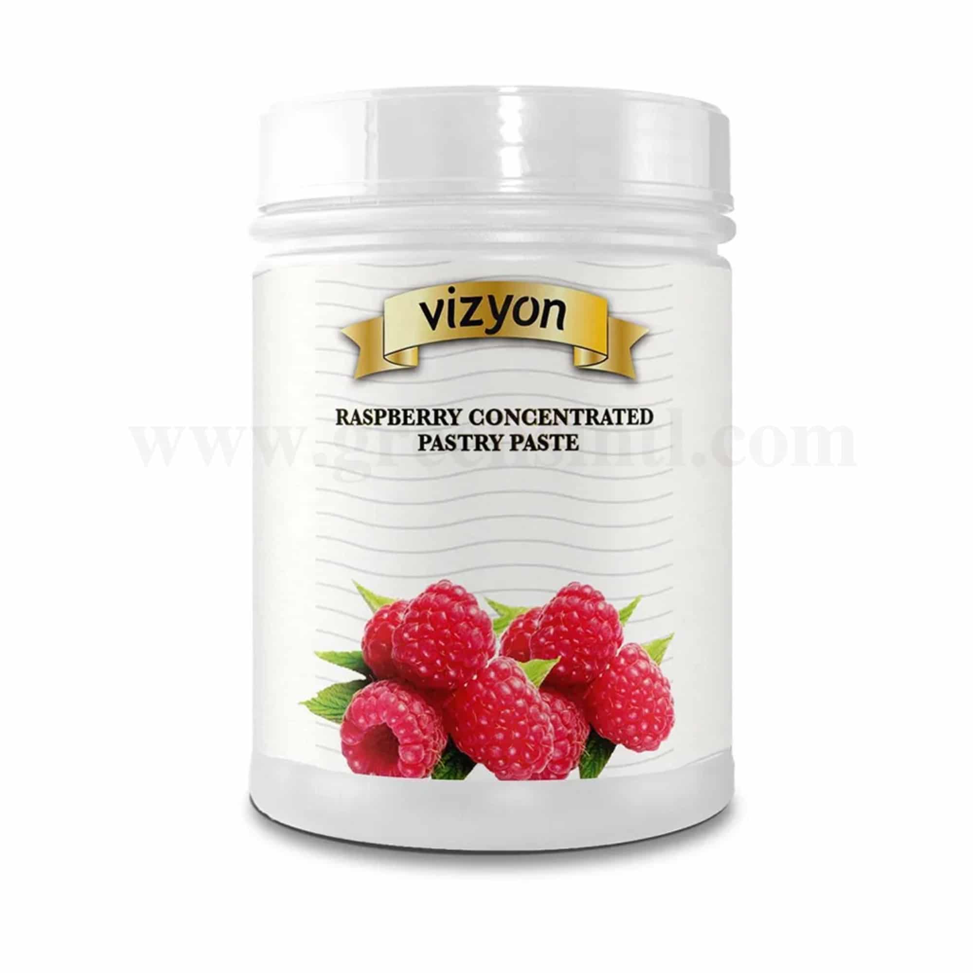 VIZYON Concentrated Pastry Paste Raspberry 1 Kg