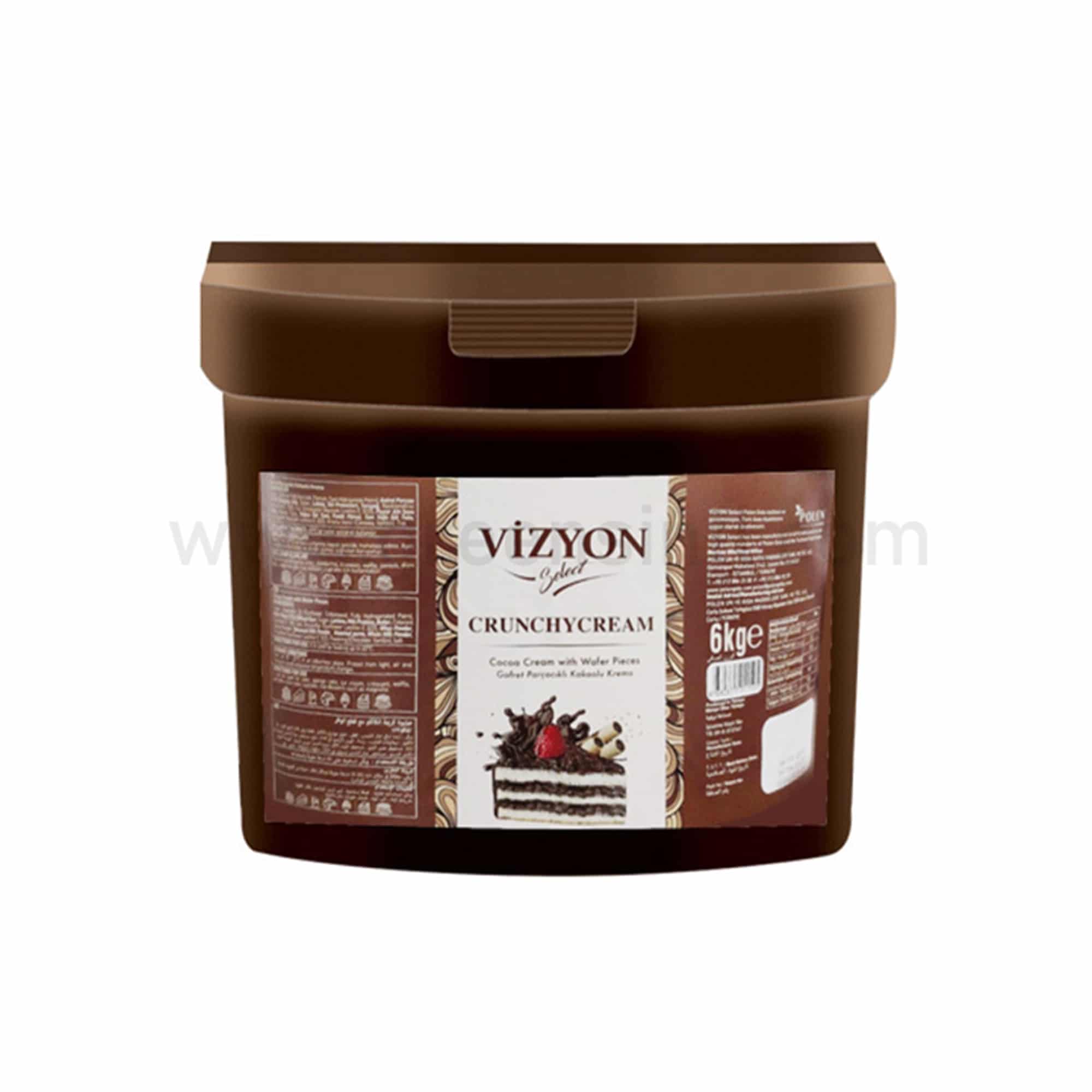 VIZYON Cocoa Cream with Wafer Pieces 6 Kg