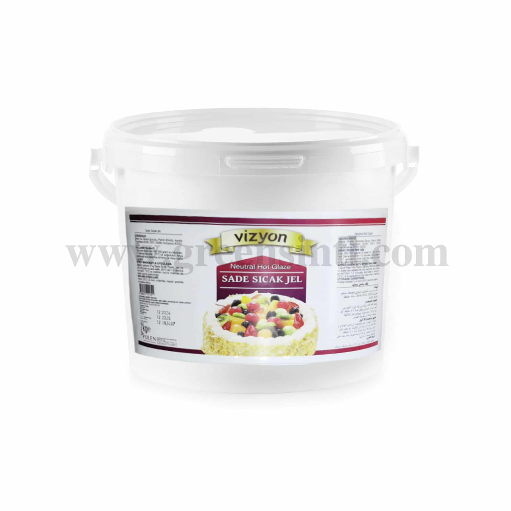 VIZYON Neutral Hot Glaze 7 Kg 