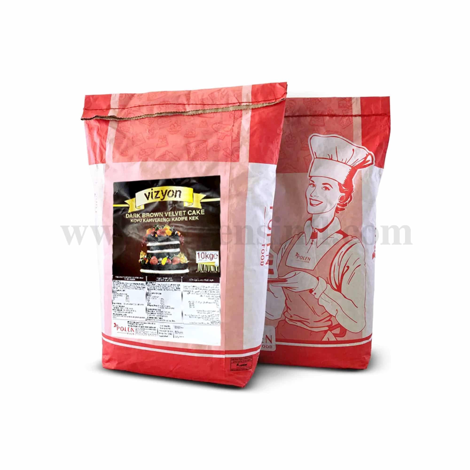 VIZYON Dark Brown Velvet Cake Mix 10 Kg