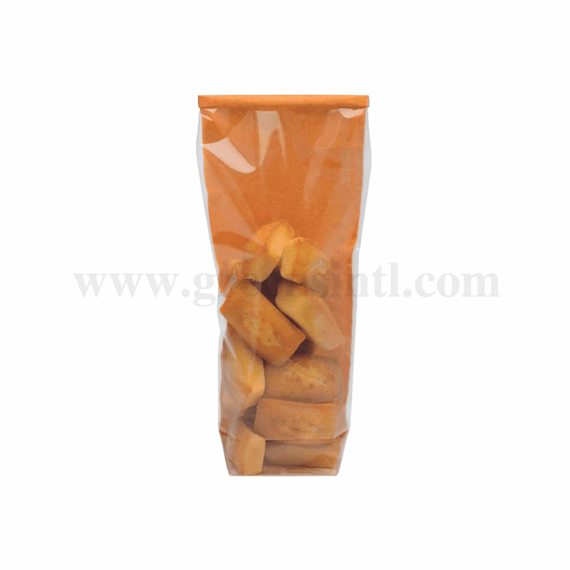 GREENS CHOICE Cellophane Bag Jute Orange 100x220mm-100 Pcs