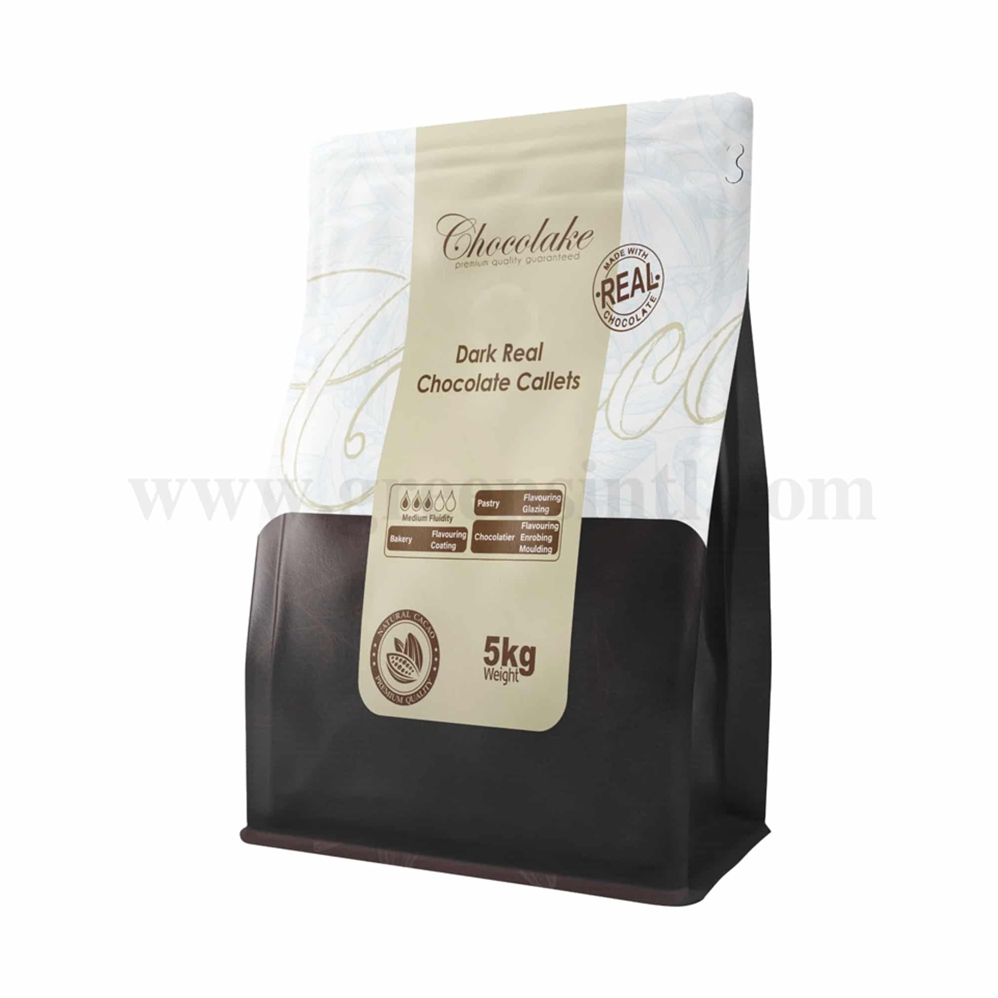 CHOCOLAKE Real Dark Chocolate Callets 58% 5 Kg