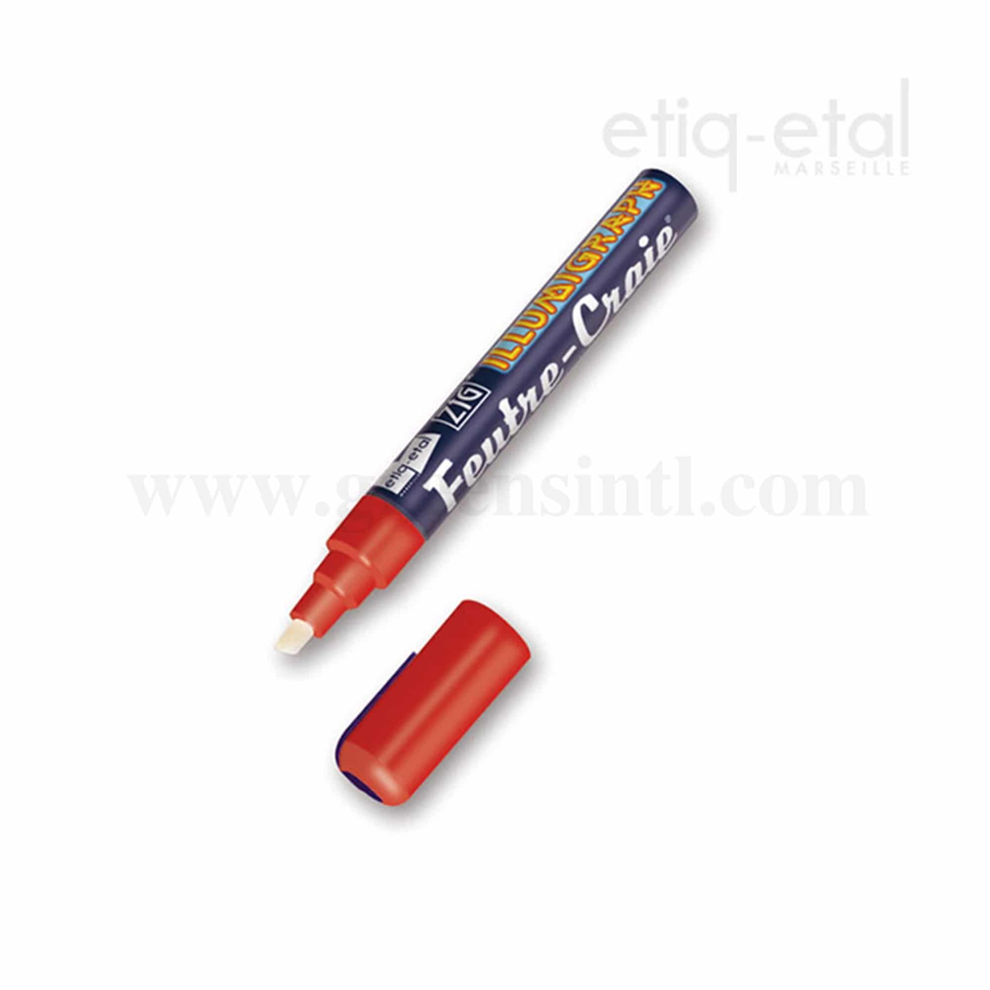 ETIQ ETAL Chalk Marker Red Fine Tip 6 mm