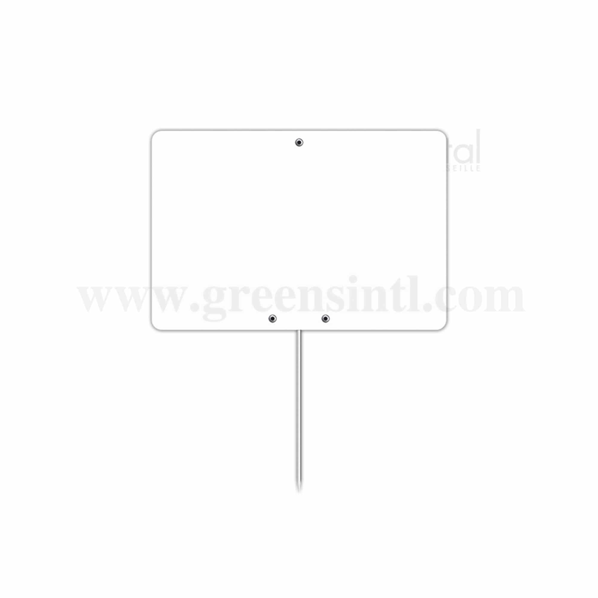 ETIQ ETAL White Tag with pin 120 x 80 mm