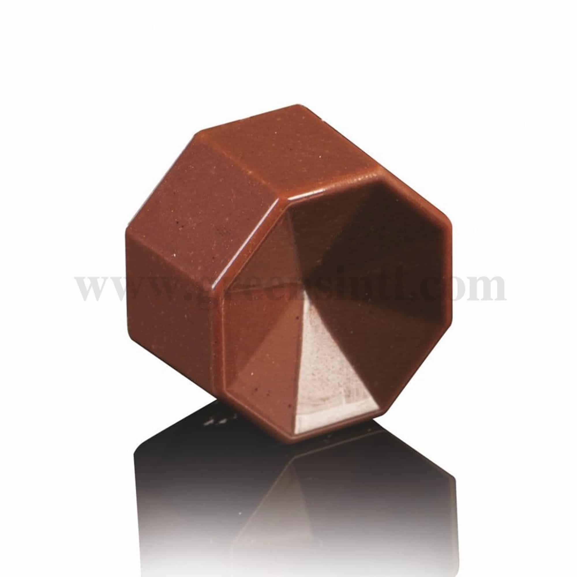 MARTELLATO Polycarbonate Chocolate Mould Prism - Octagon D 30 x h 15.5 mm