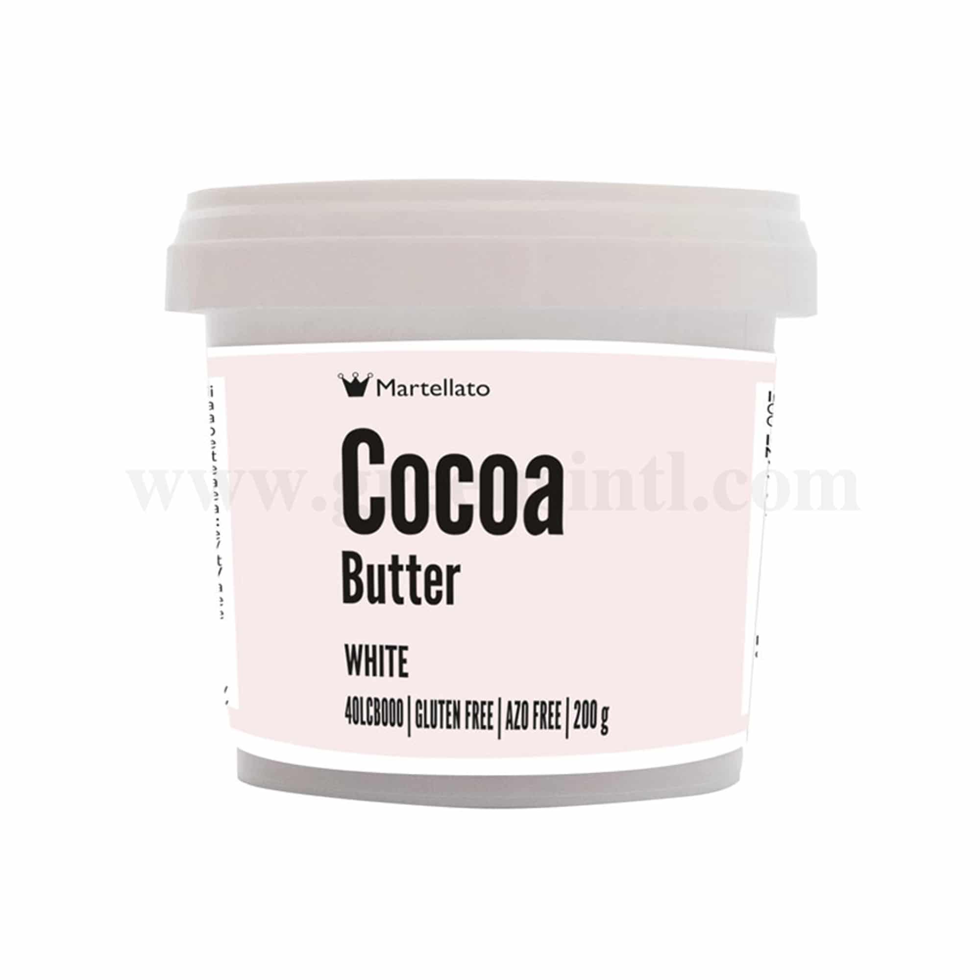 MARTELLATO Coloured Cocoa Butter White 200g