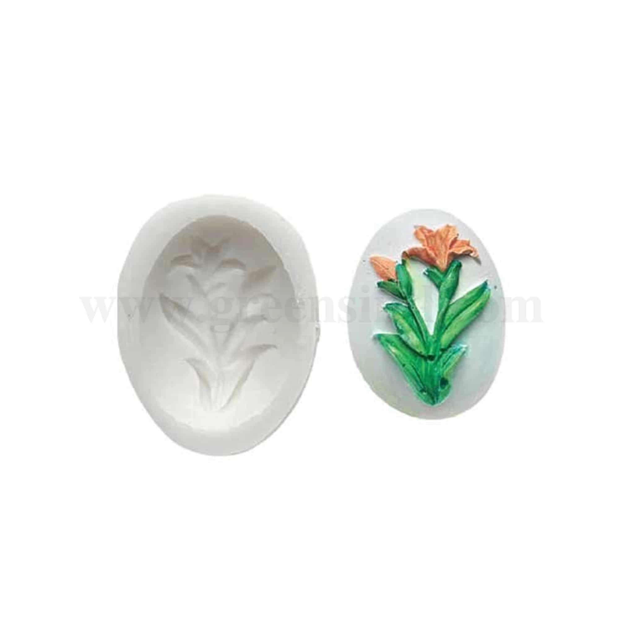 GREENS CHOICE Silicone Mould Flowers 49 x 37 mm
