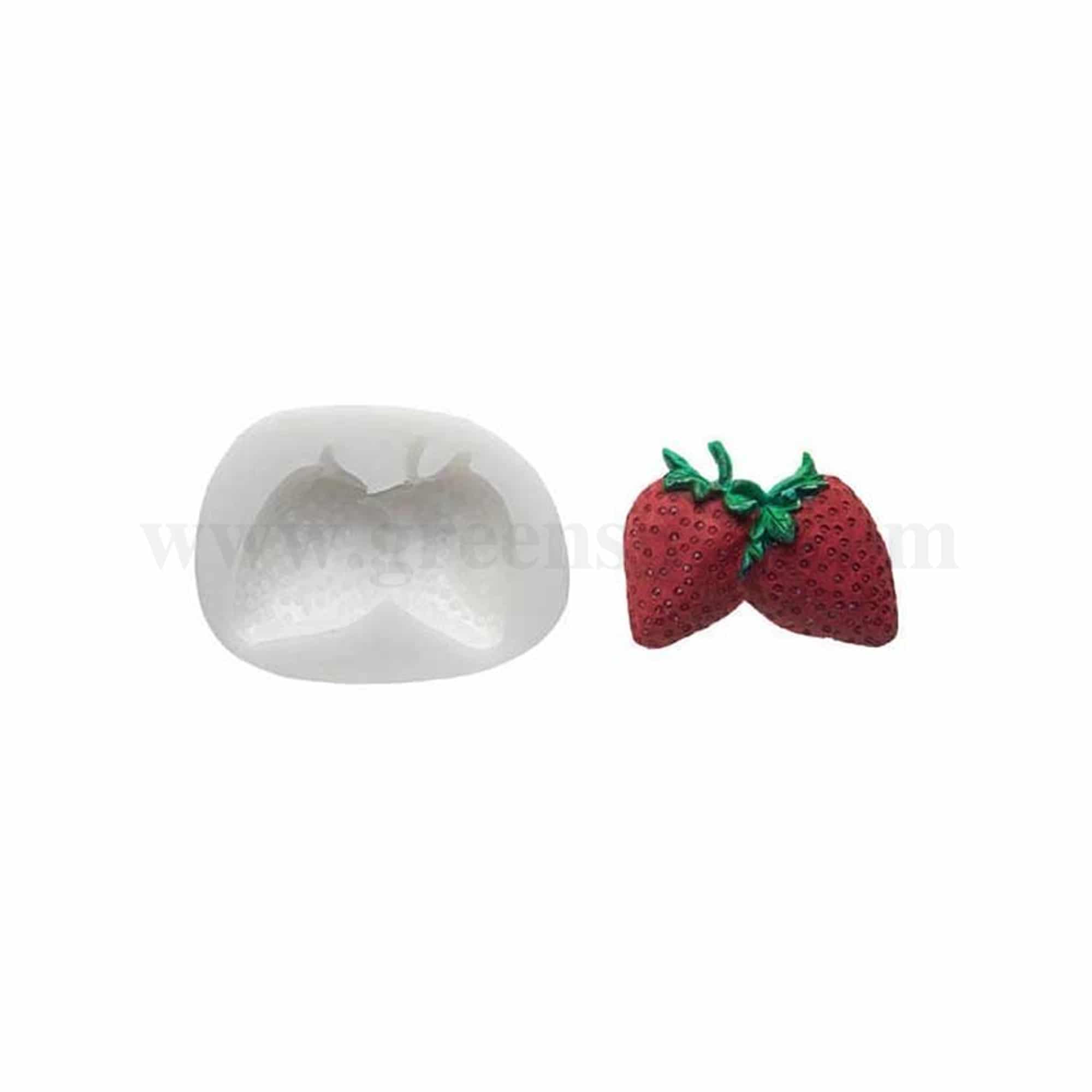 GREENS CHOICE Silicone Mould Strawberry  49 x 60 mm 