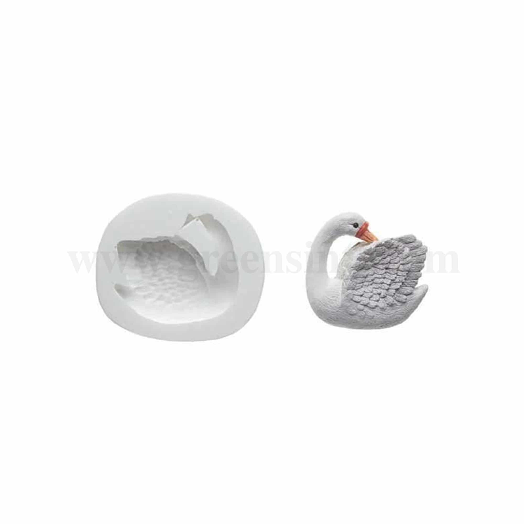 GREENS CHOICE Silicone Mould Swan 60 x 55 mm