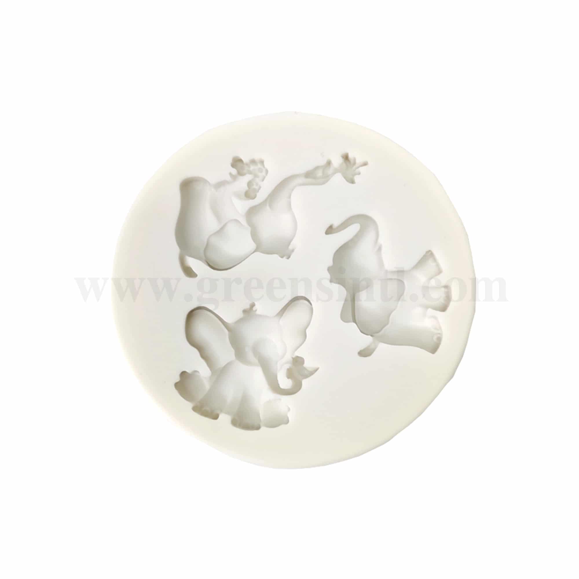 GREENS Silicone Mould Set of Elephant
