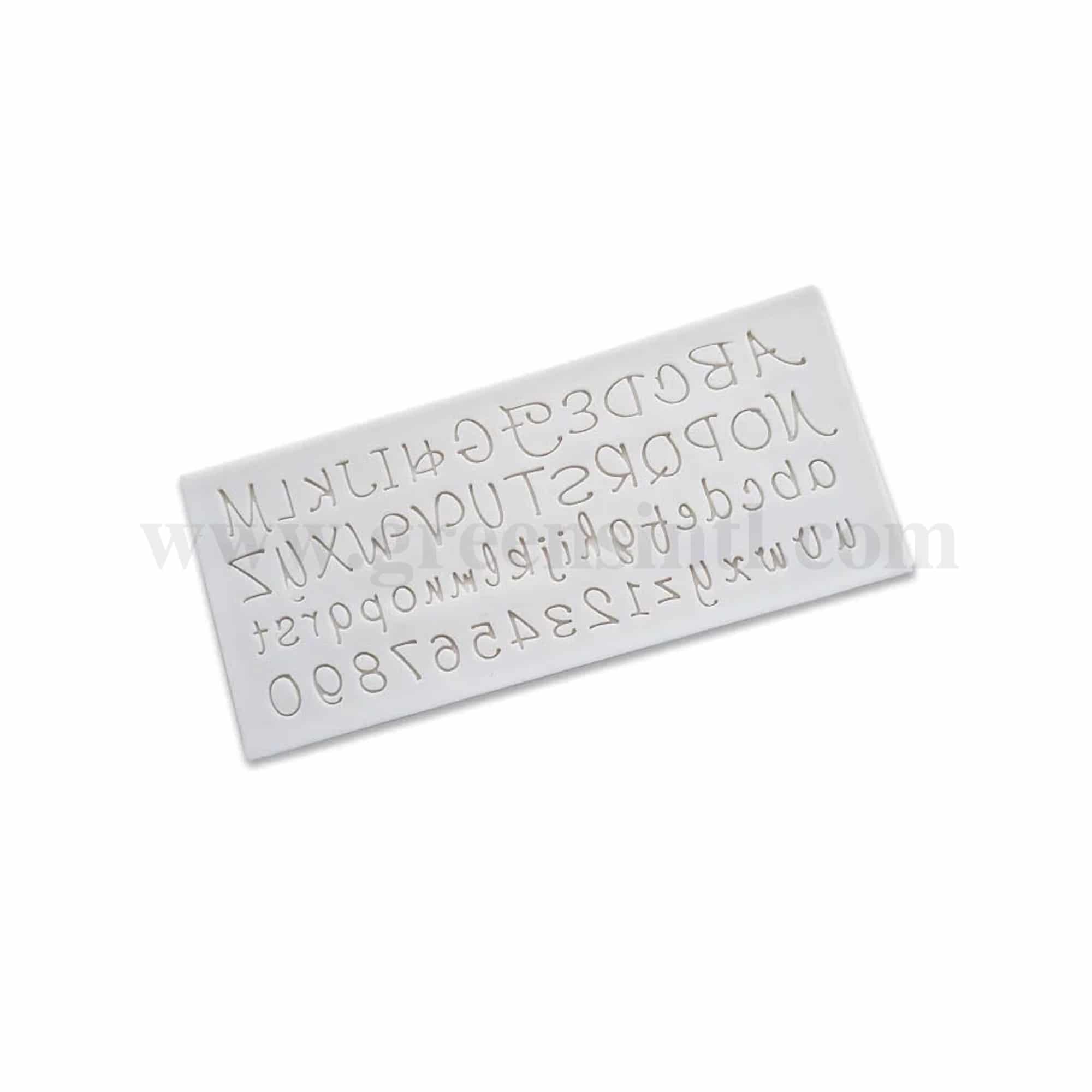 GREENS CHOICE Silicone Mould Alphabets  and Numbers 80x180 mm.