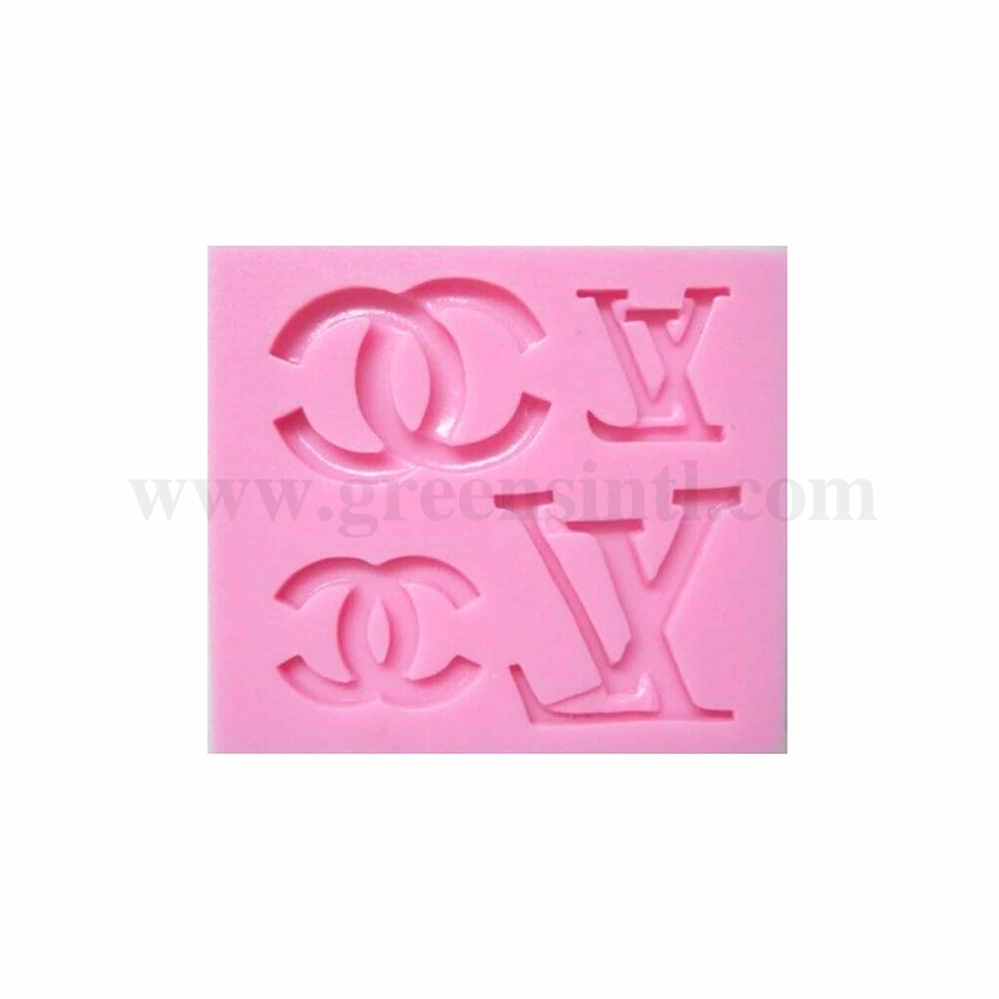 GREENS CHOICE Silicone Mould Louis Vuitton & Chanel Logo 