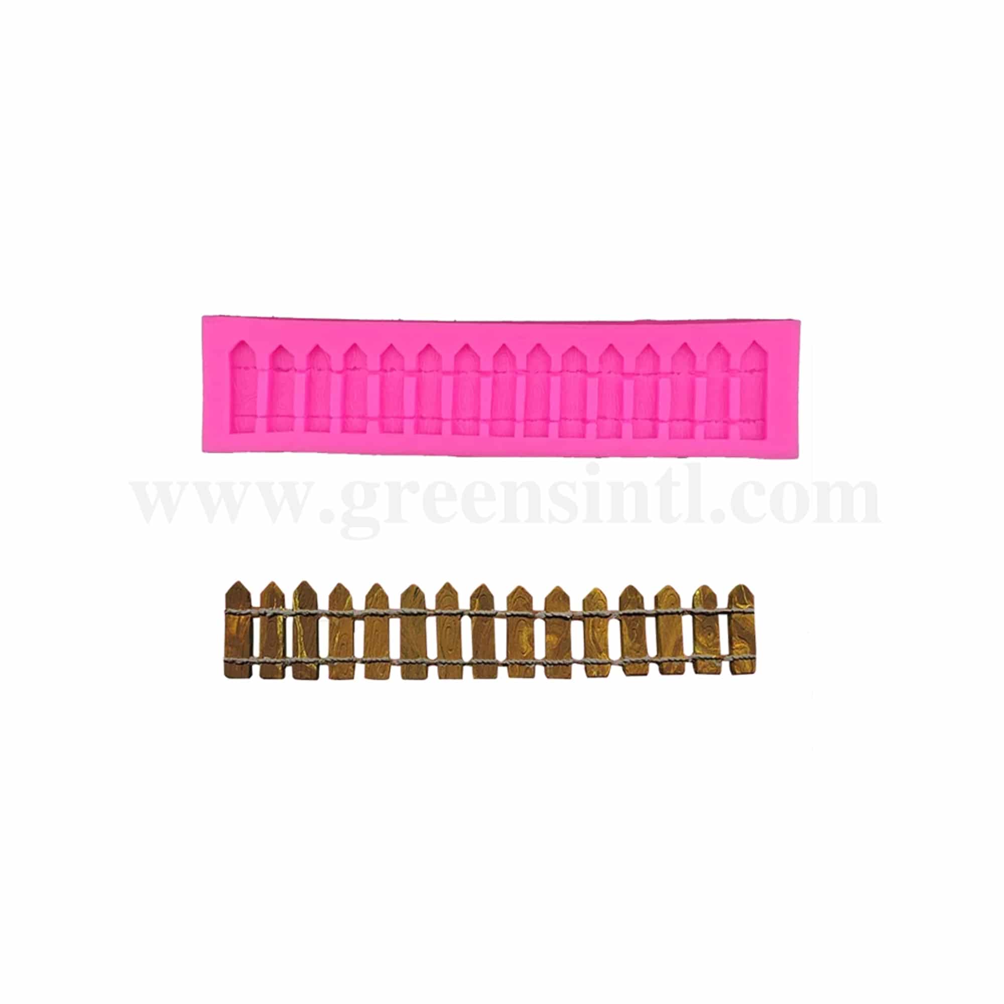 GREENS Silicone Mould Fence 180 x 32 mm