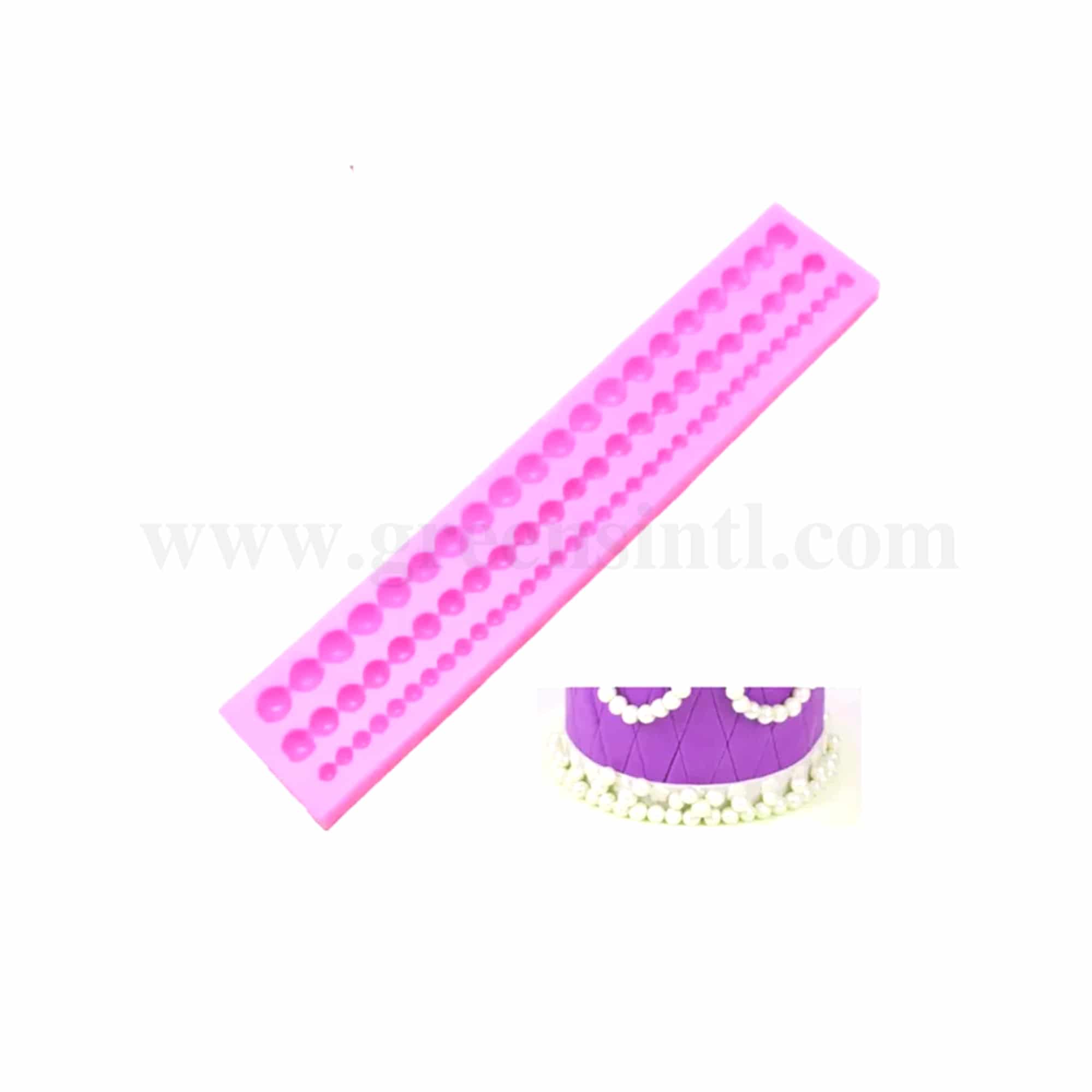 GREENS CHOICE Silicone Mould Pearl Border 235 x 45 mm