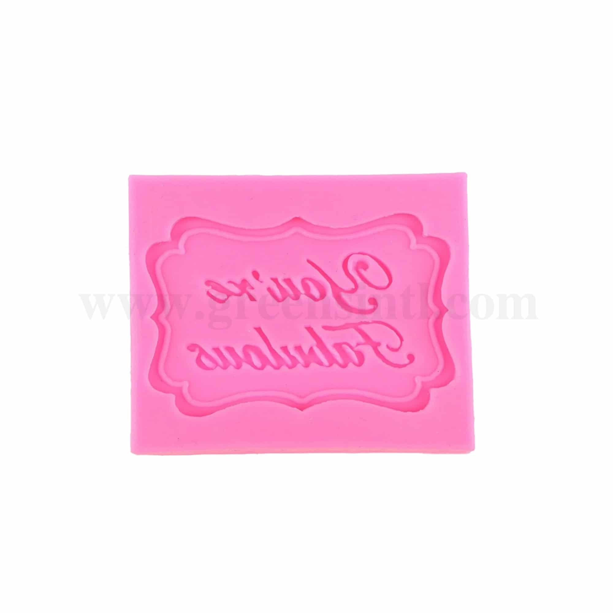 GREENS CHOICE Silicone Mould You're fabulous 71 x 58 mm