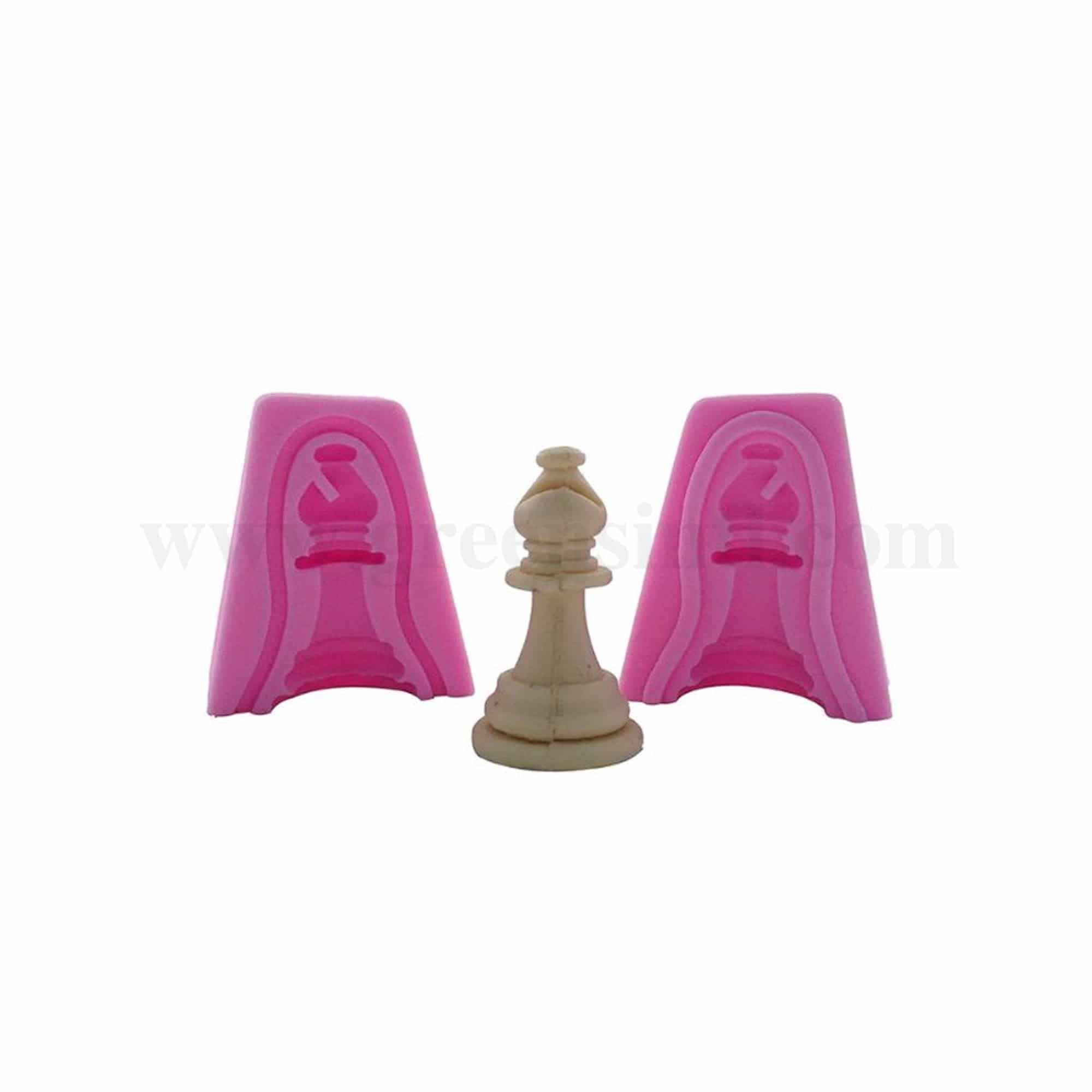 GREENS CHOICE Silicone Mould Chess Bishop 51 x 44 x 36 mm