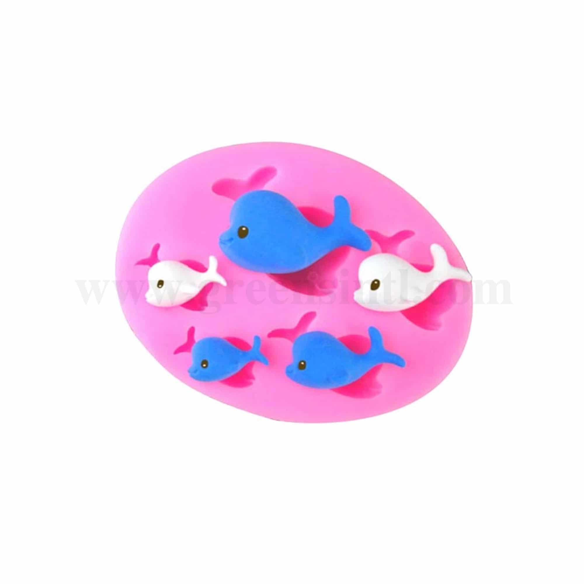 GREENS CHOICE Silicone Mould Whales 96 x 71 x 17 mm