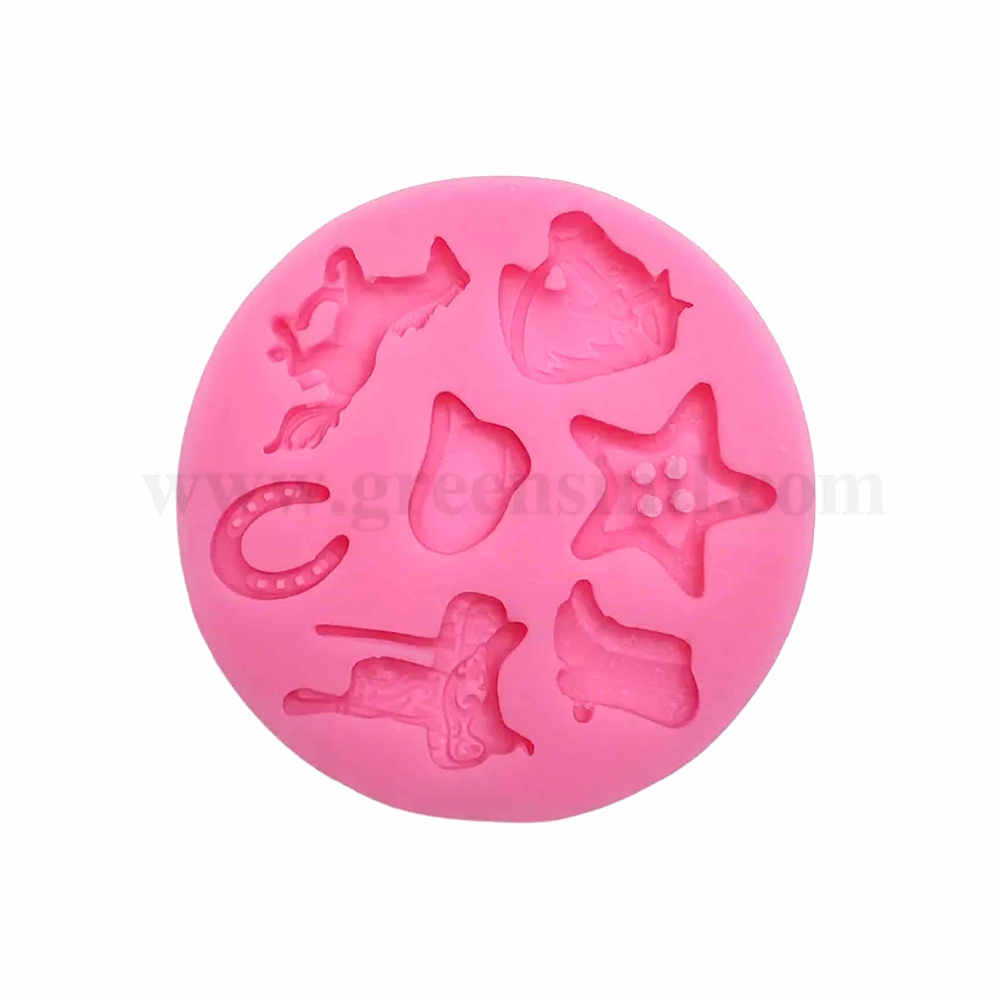 GREENS CHOICE Silicone Mould  Horse Theme 82 x 10 mm