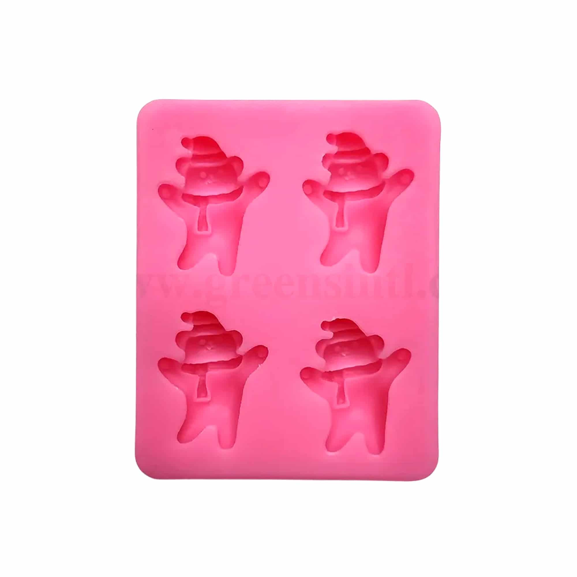 GREENS CHOICE Silicone Mould Dancing Teddy 67 x 54 x 12 mm