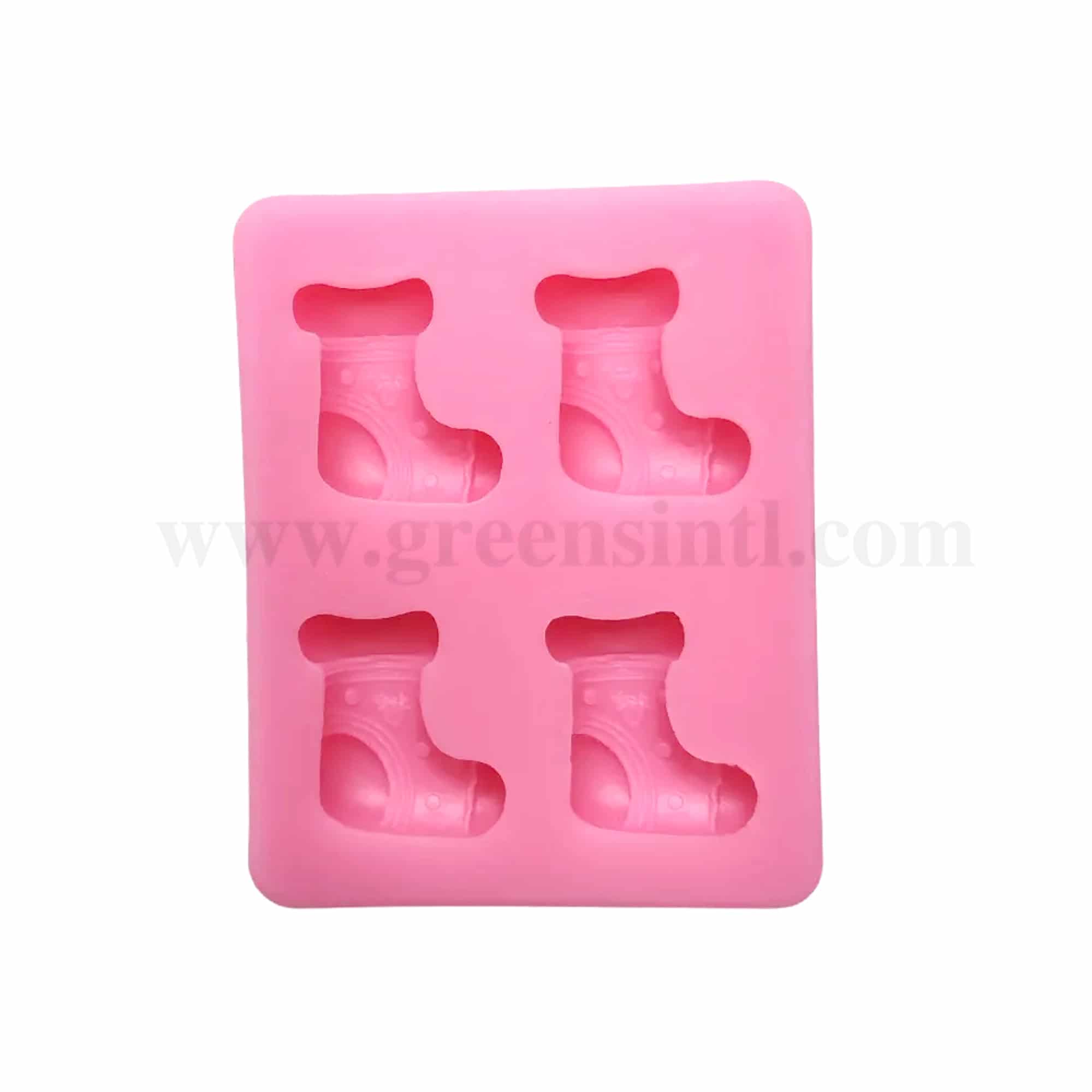 GREENS CHOICE Silicone Mould Santa Socks 67 x 54 x 11 mm