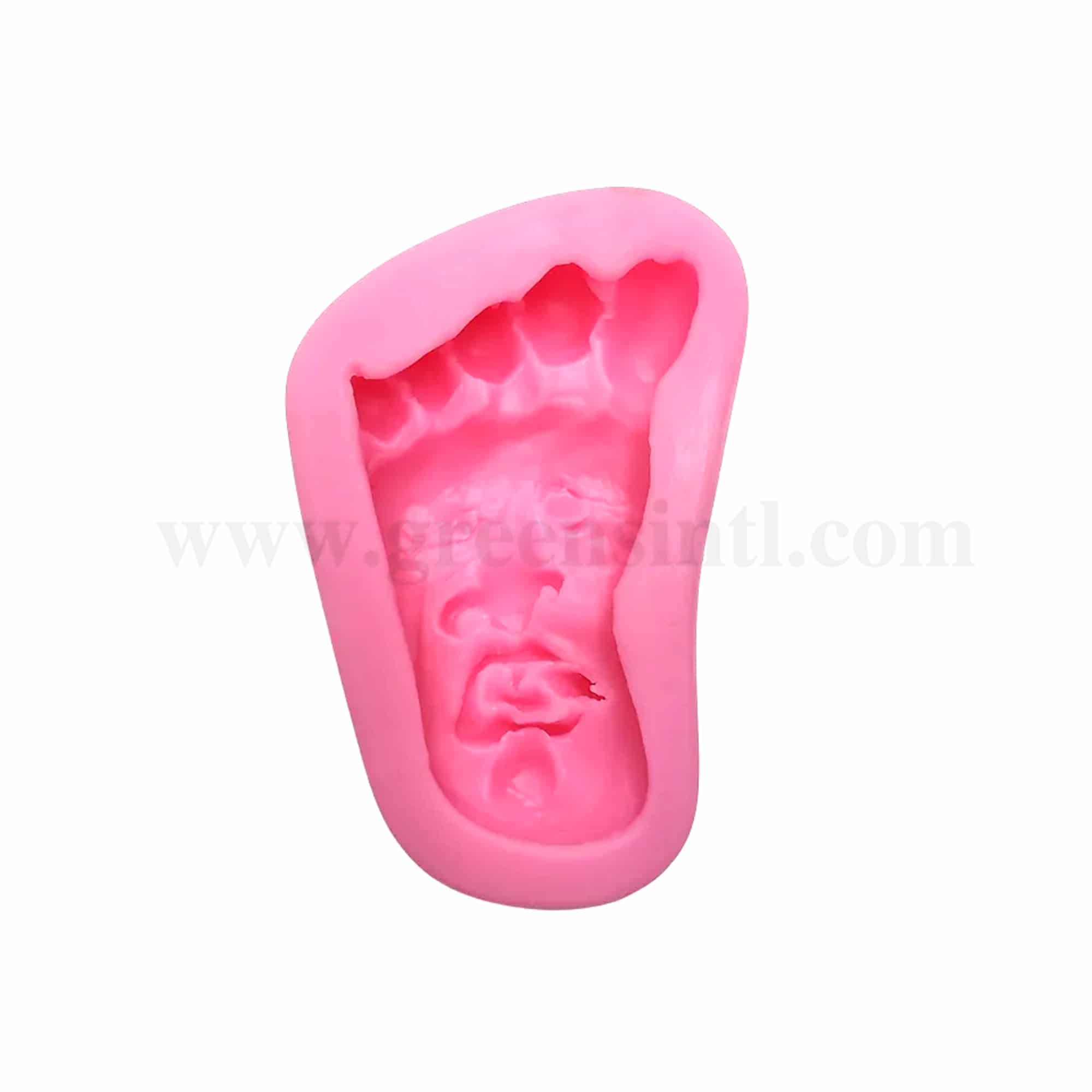 GREENS CHOICE Silicone Mould Feet with Face 78 x 50 x 15 mm
