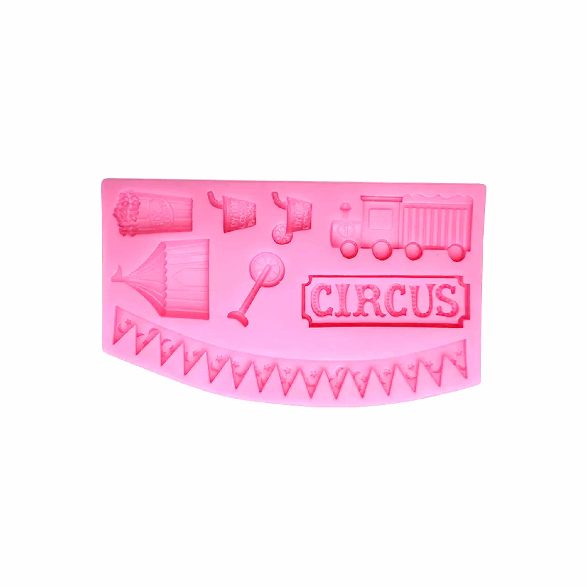 GREENS CHOICE Silicone Mould Circus Theme  146 x 87 x 12 mm