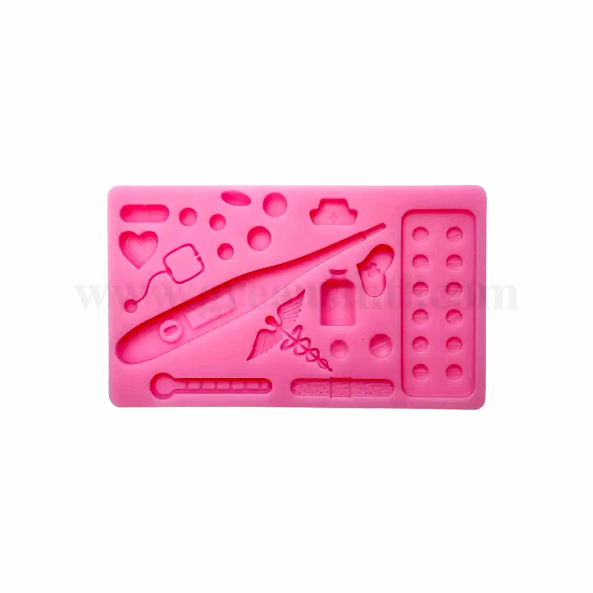 GREENS CHOICE Silicone Mould  Medical Theme 150 x 89 x 10 mm